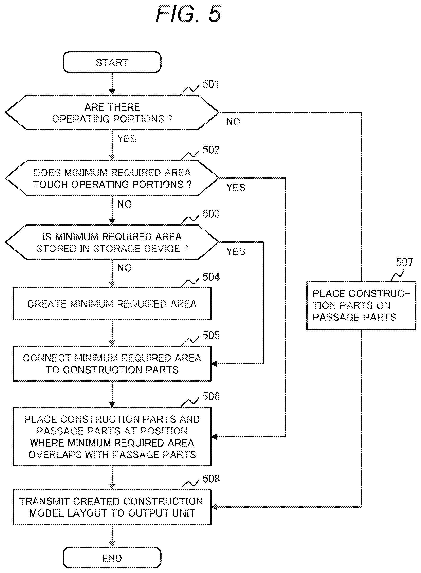 Patent US12614007 Figure 5 – Construction-model-creating device and construction-model-creating method