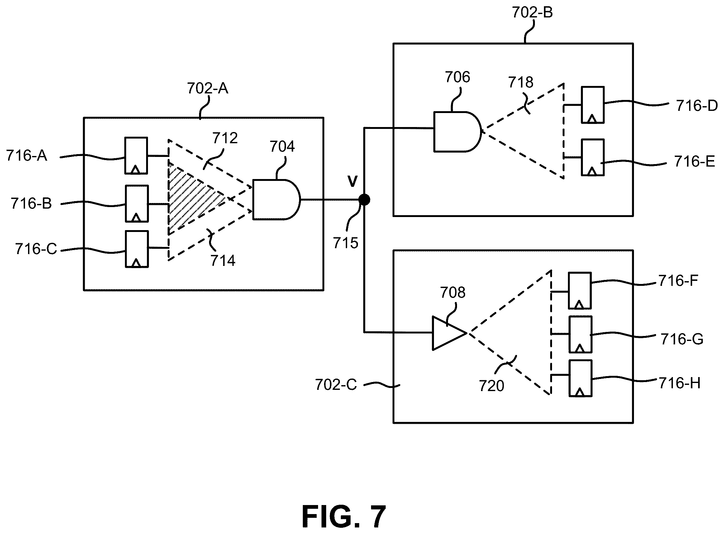 Patent US12614011 Figure 7 – Balanced subdivision of circuits for hardware emulation assisted simulation