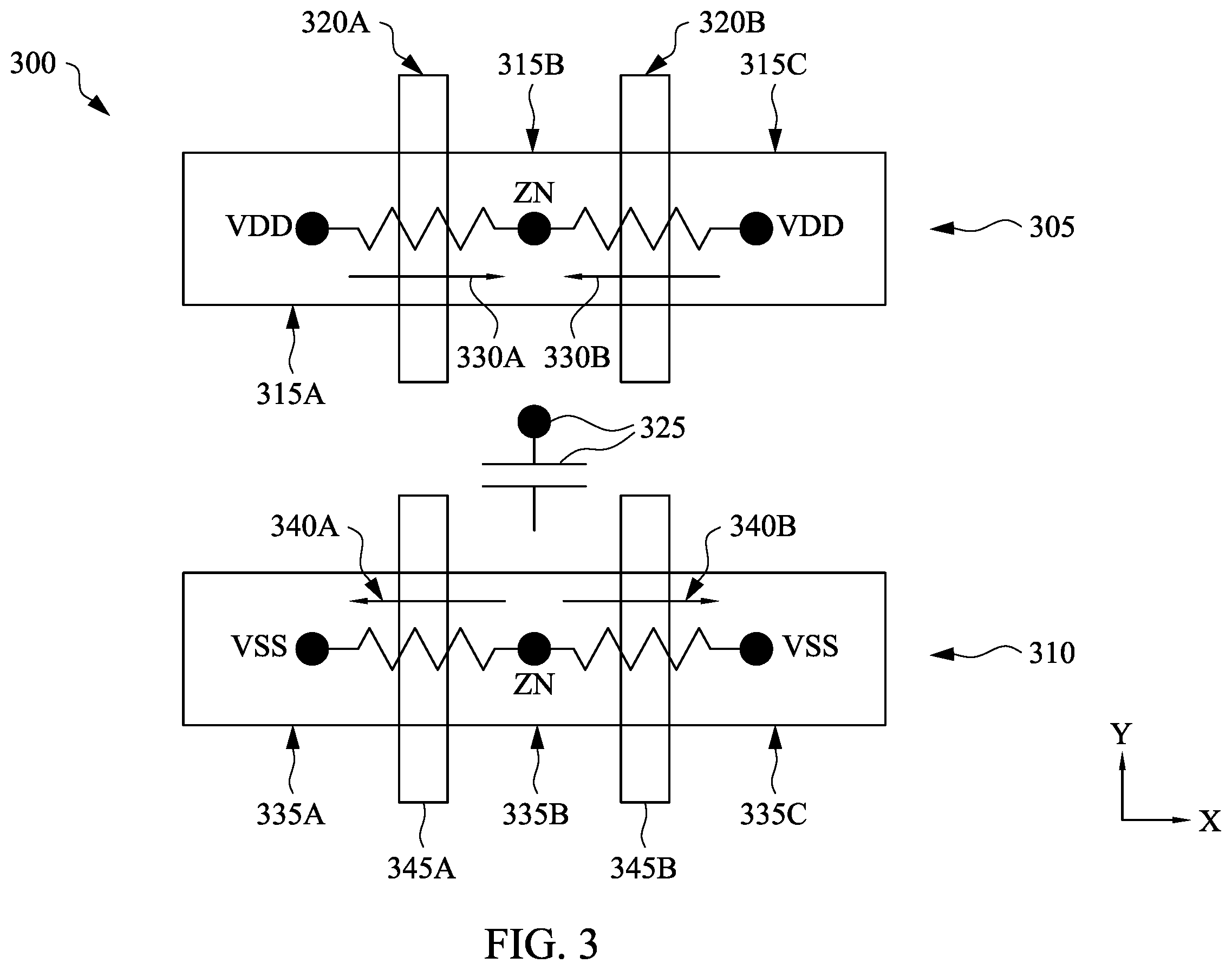 Patent US12614015 Figure 3 – System and method for transistor placement in standard cell layout