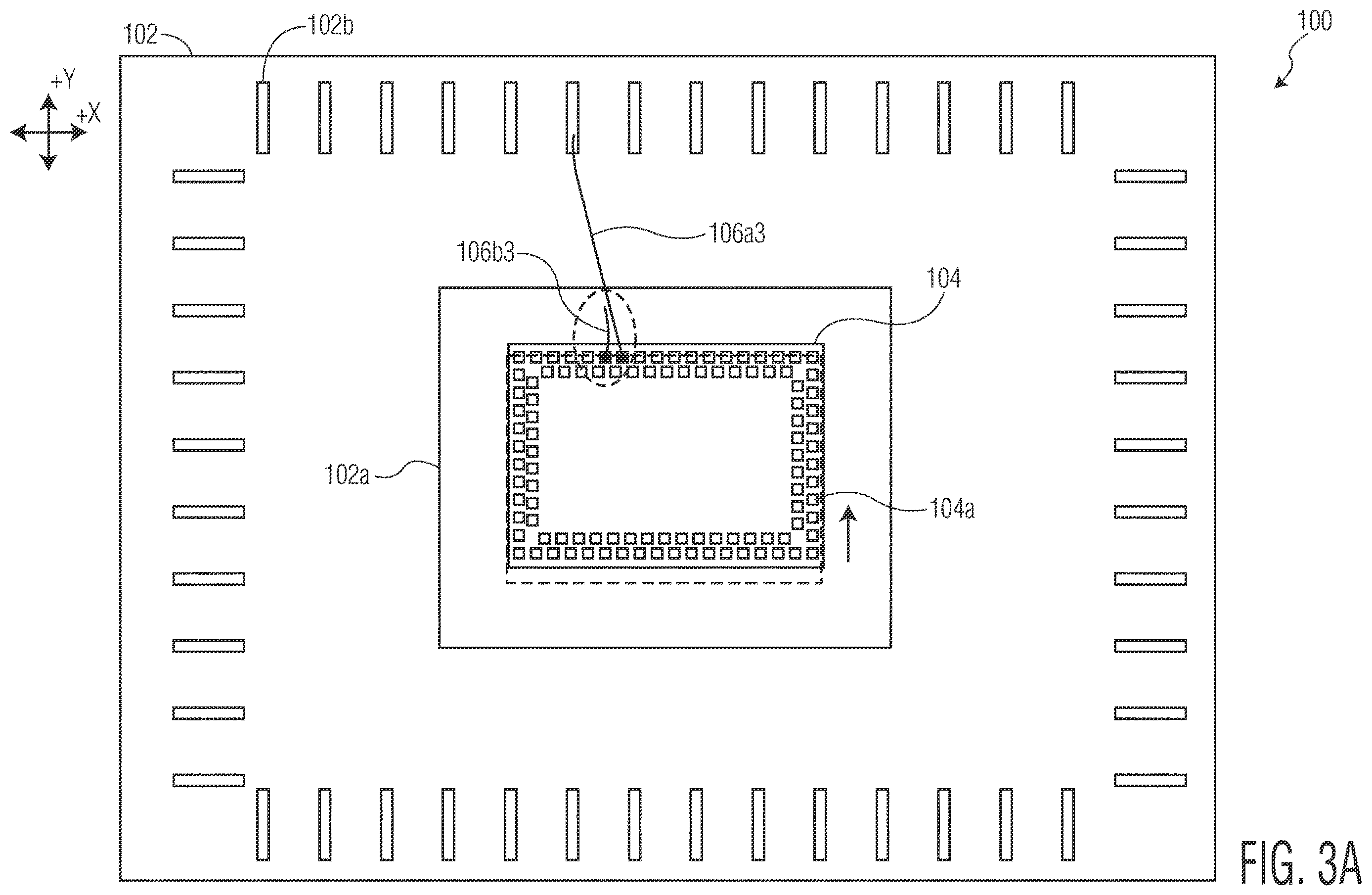 Patent US12614019 Figure 5 – Methods of determining an effect of electronic component placement accuracy on wire loops in a semiconductor package, and related methods