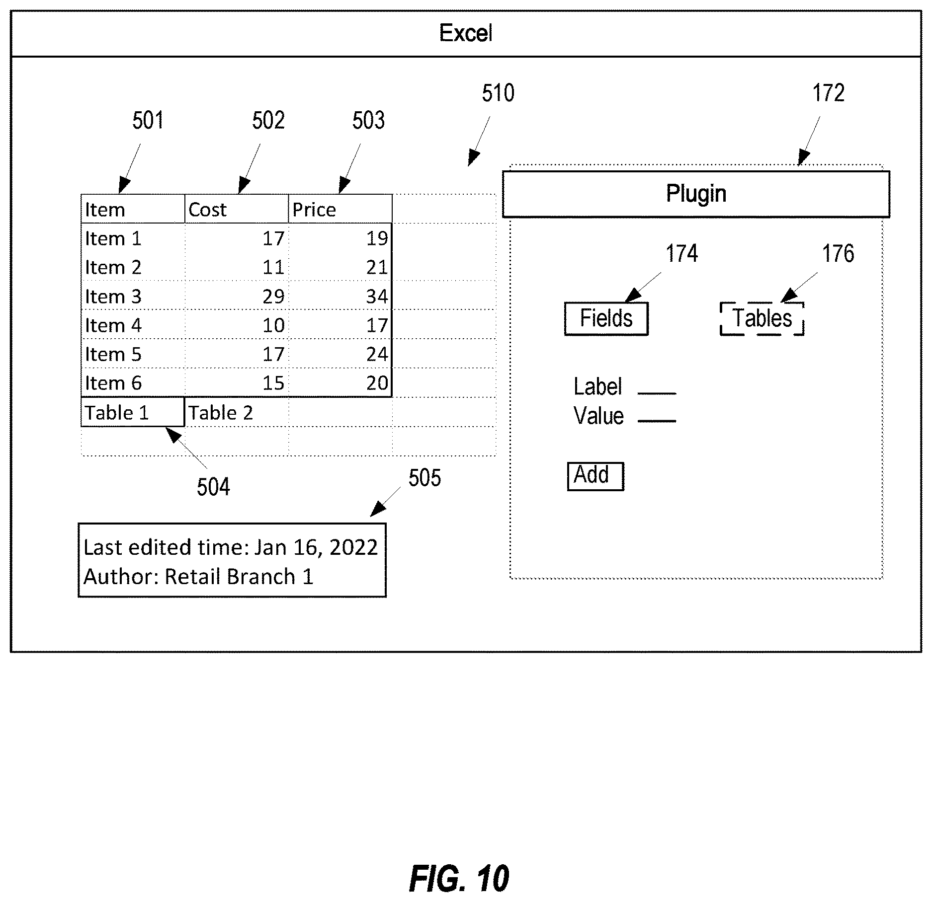 Patent US12614024 Figure 10 – System and method for extracting structured data