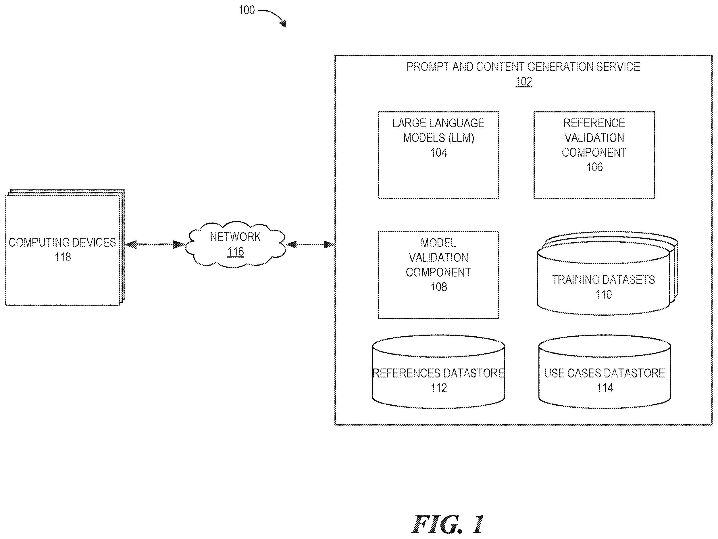 Patent US12614026 Figure 1 – Reference and training data validation for machine learning models