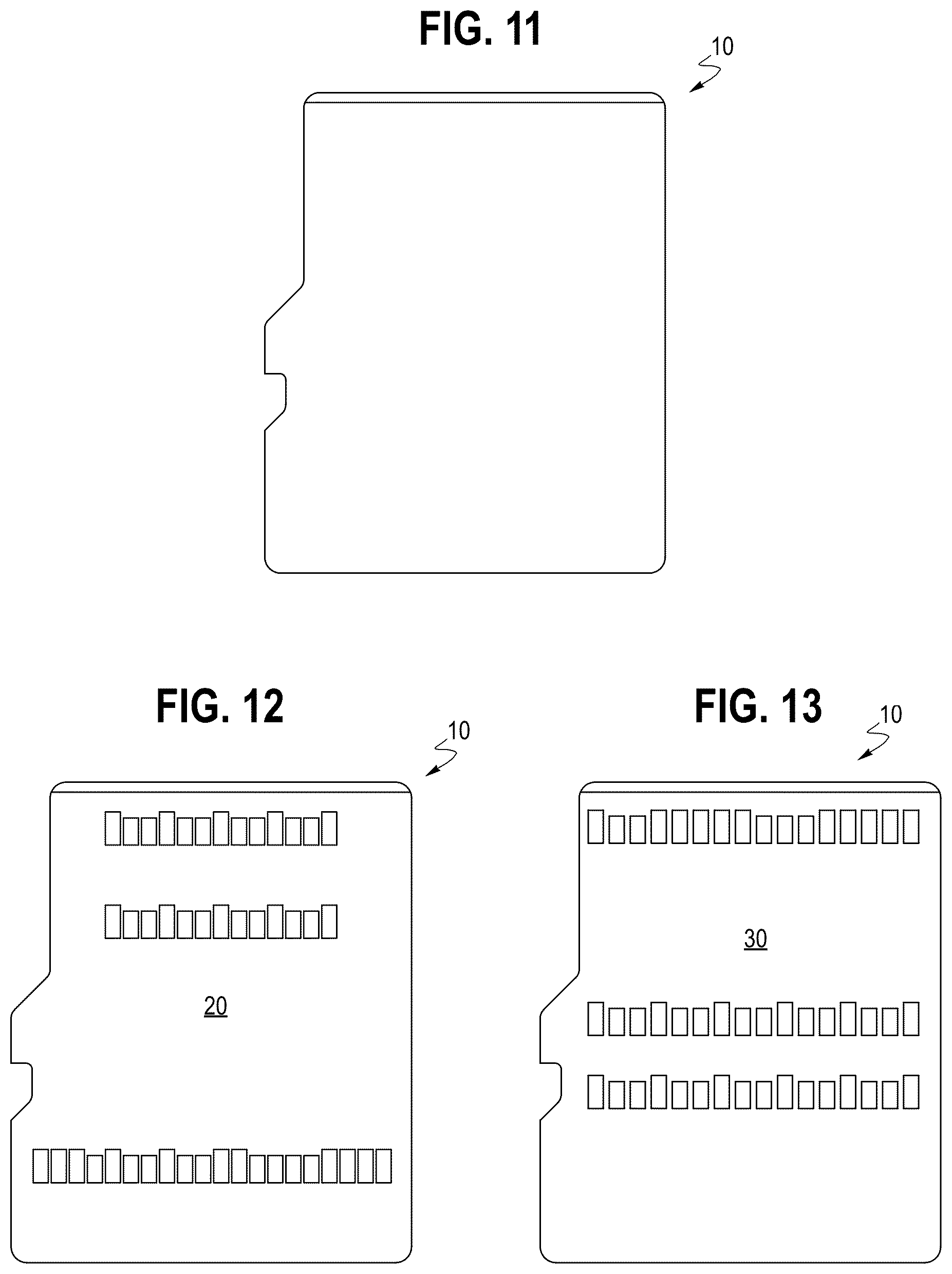 Patent US12614047 Figure 4 – Removable memory card with efficient card lock mechanism, XY ratios, anti-reverse insertion feature, pullout feature, and pads layout
