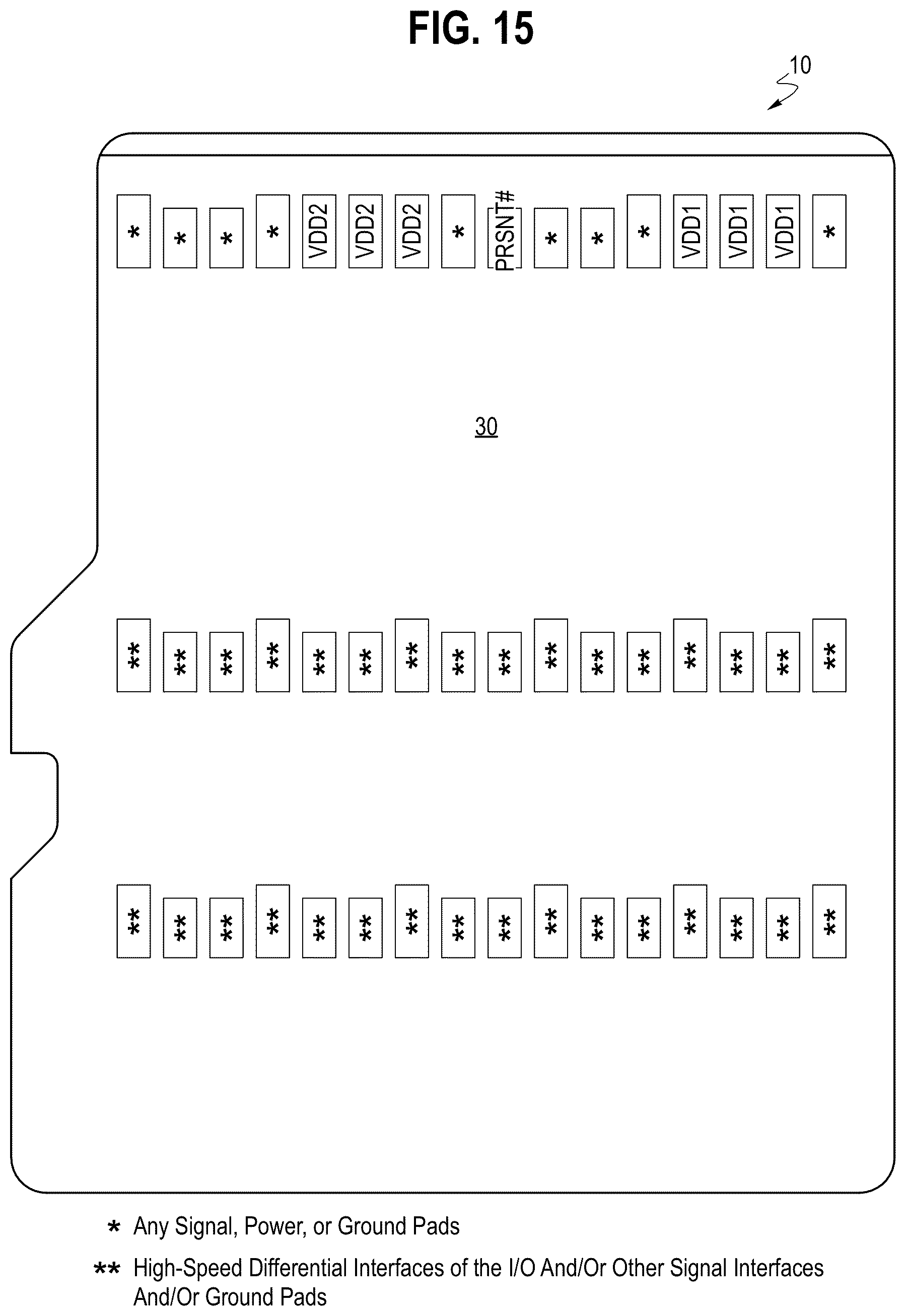 Patent US12614047 Figure 6 – Removable memory card with efficient card lock mechanism, XY ratios, anti-reverse insertion feature, pullout feature, and pads layout
