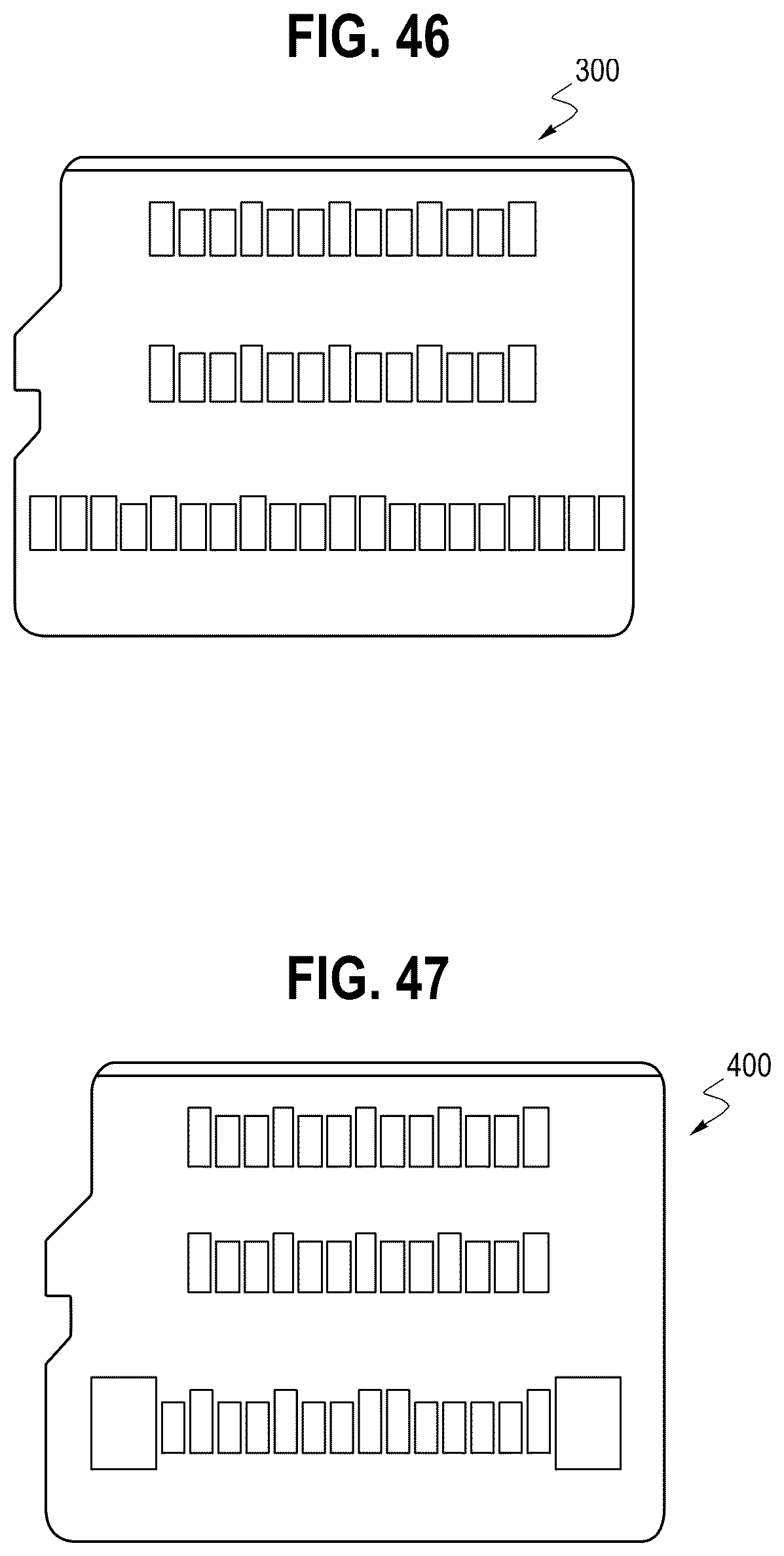 Patent US12614047 Figure 19 – Removable memory card with efficient card lock mechanism, XY ratios, anti-reverse insertion feature, pullout feature, and pads layout
