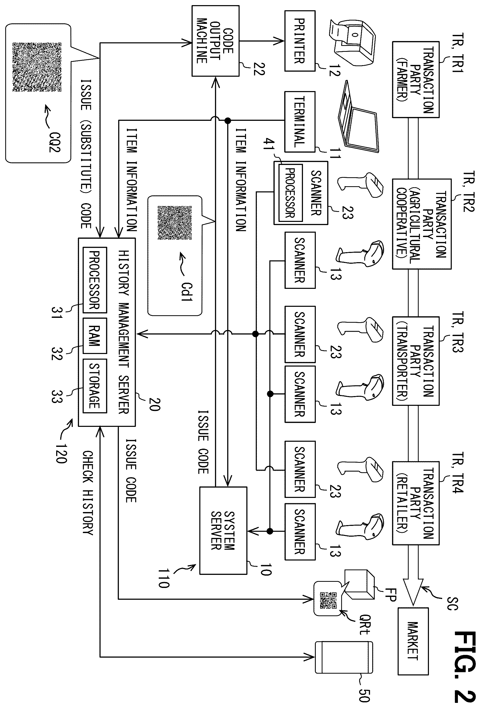 Patent US12614049 Figure 2 – Display medium and code reading method
