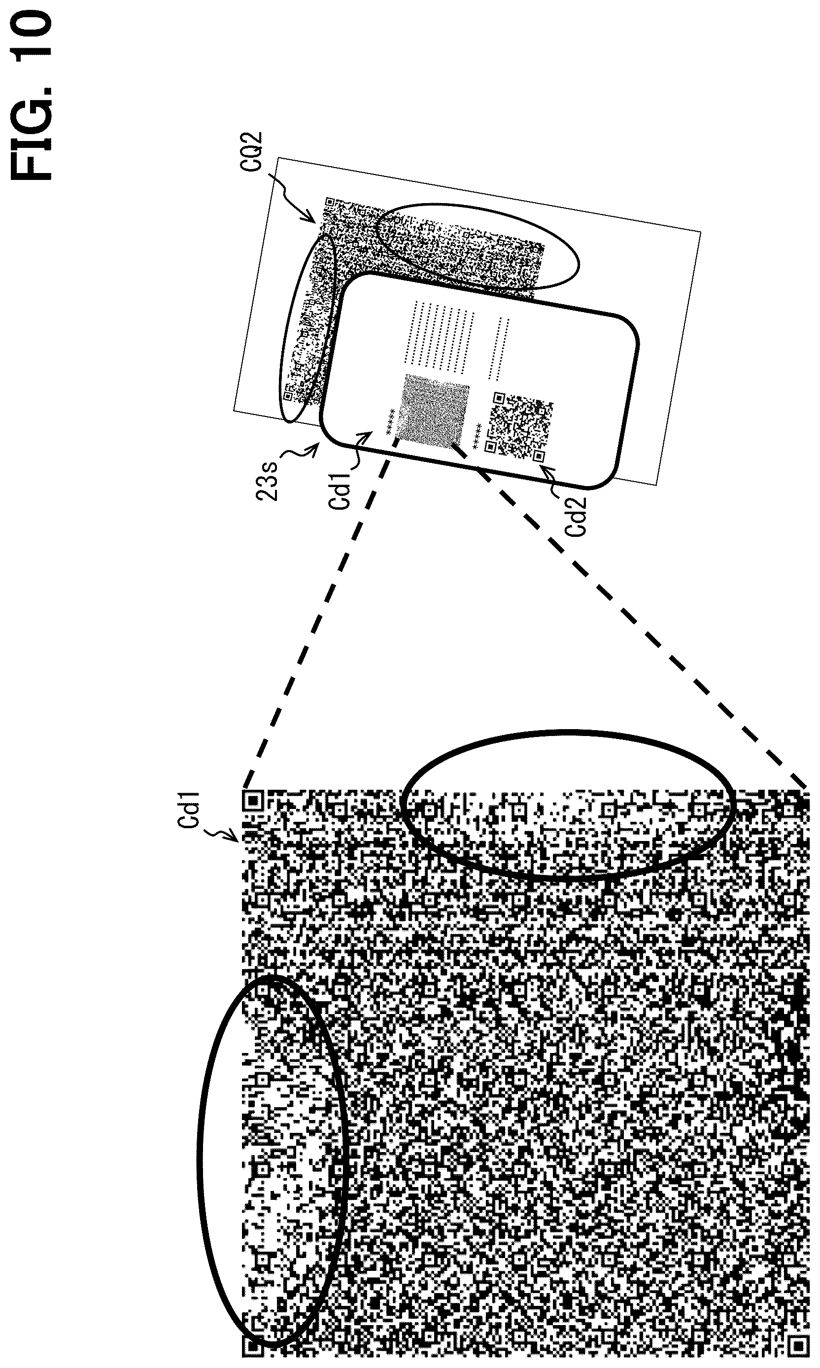 Patent US12614049 Figure 10 – Display medium and code reading method