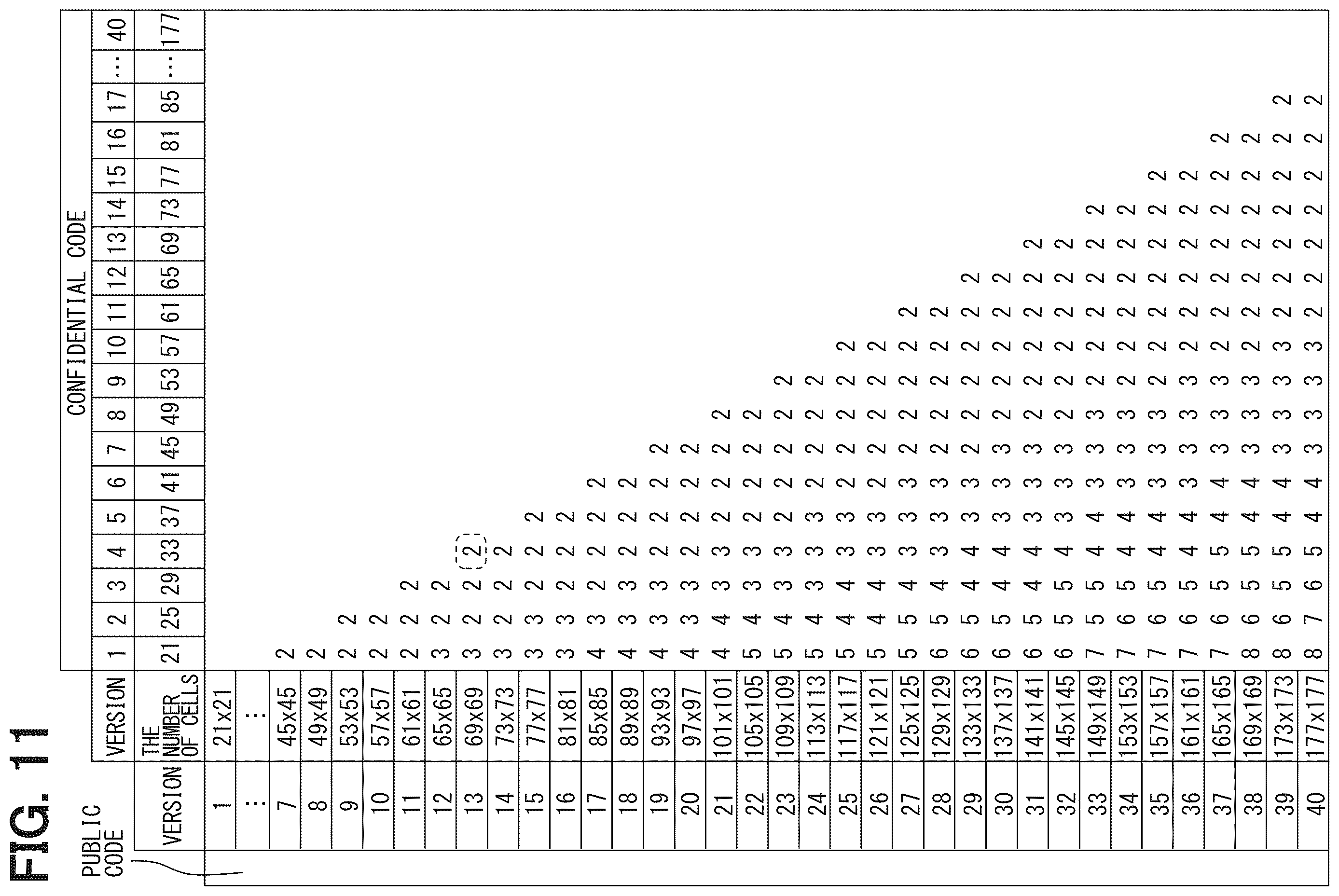 Patent US12614049 Figure 11 – Display medium and code reading method