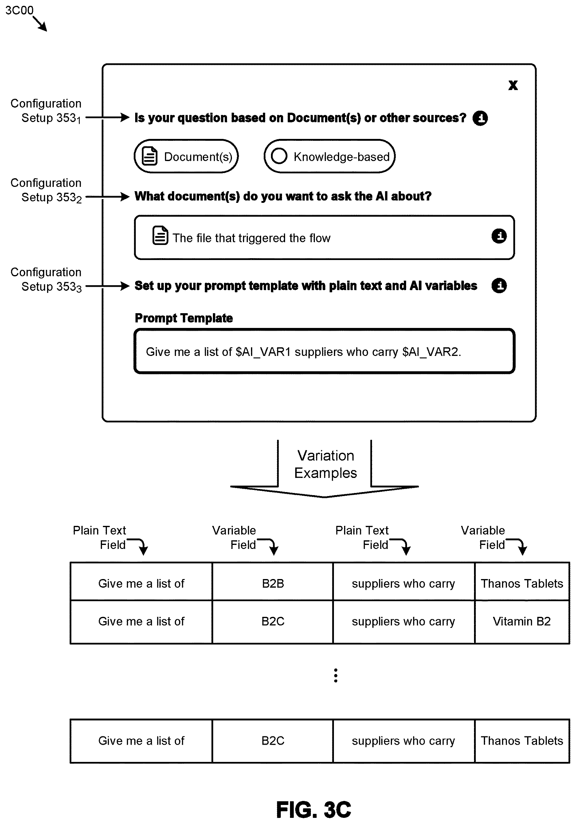 Patent US12614080 Figure 18 – Using sample question embeddings to choose between an LLM interfacing model and a non-LLM interfacing model