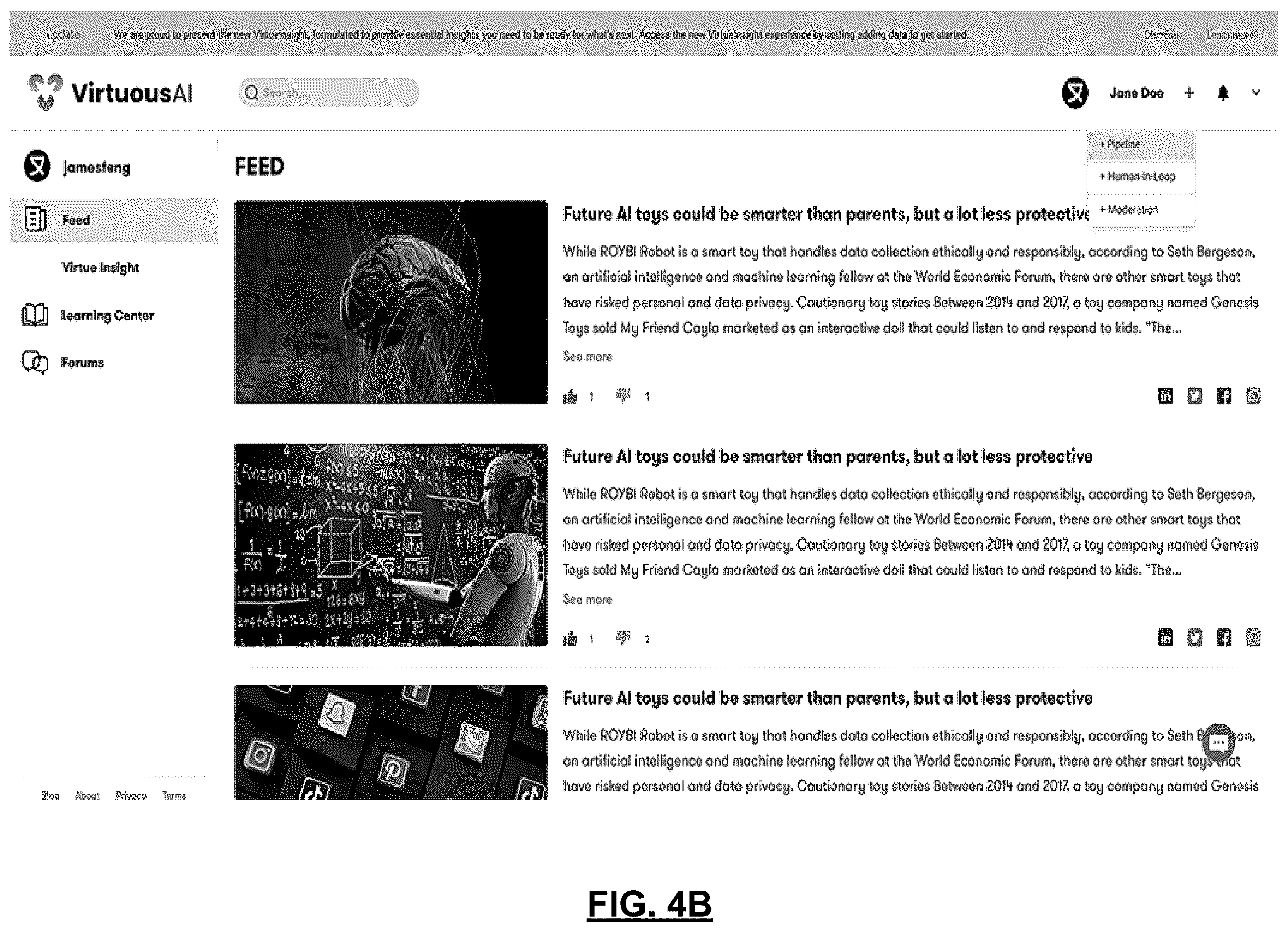 Patent US12614109 Figure 14 – AI platform with automatic analysis data and methods for use therewith