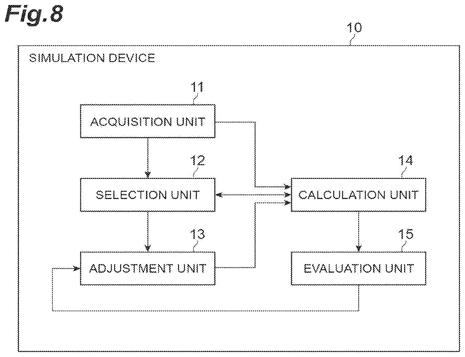 Patent US12614130 Figure 8 – Simulation device