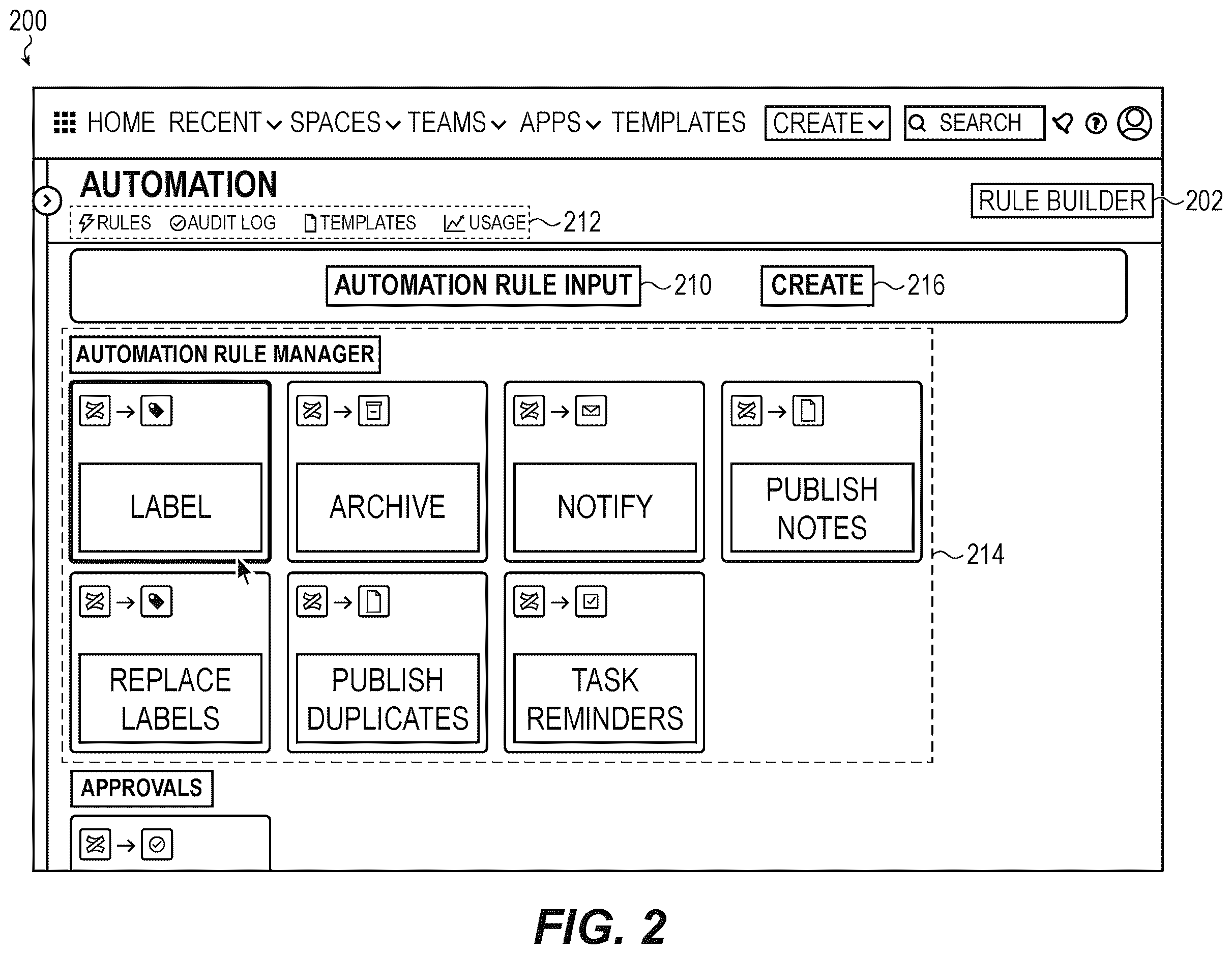 Patent US12614151 Figure 2 – Automated content assessment for collaboration platforms
