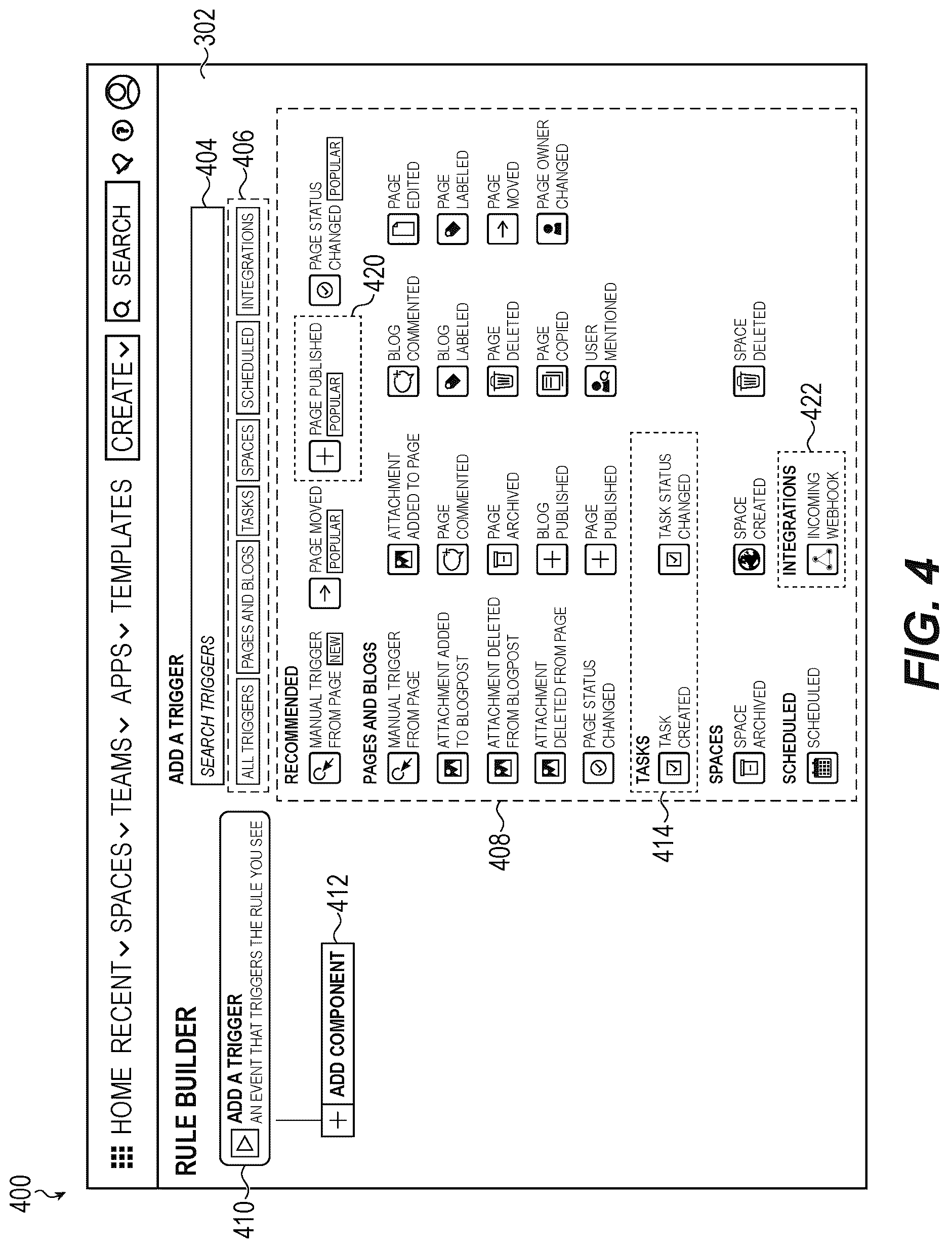 Patent US12614151 Figure 4 – Automated content assessment for collaboration platforms