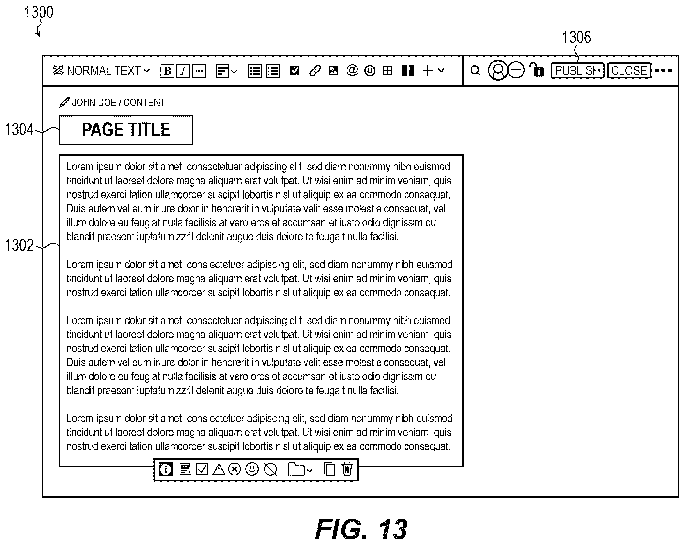 Patent US12614151 Figure 13 – Automated content assessment for collaboration platforms