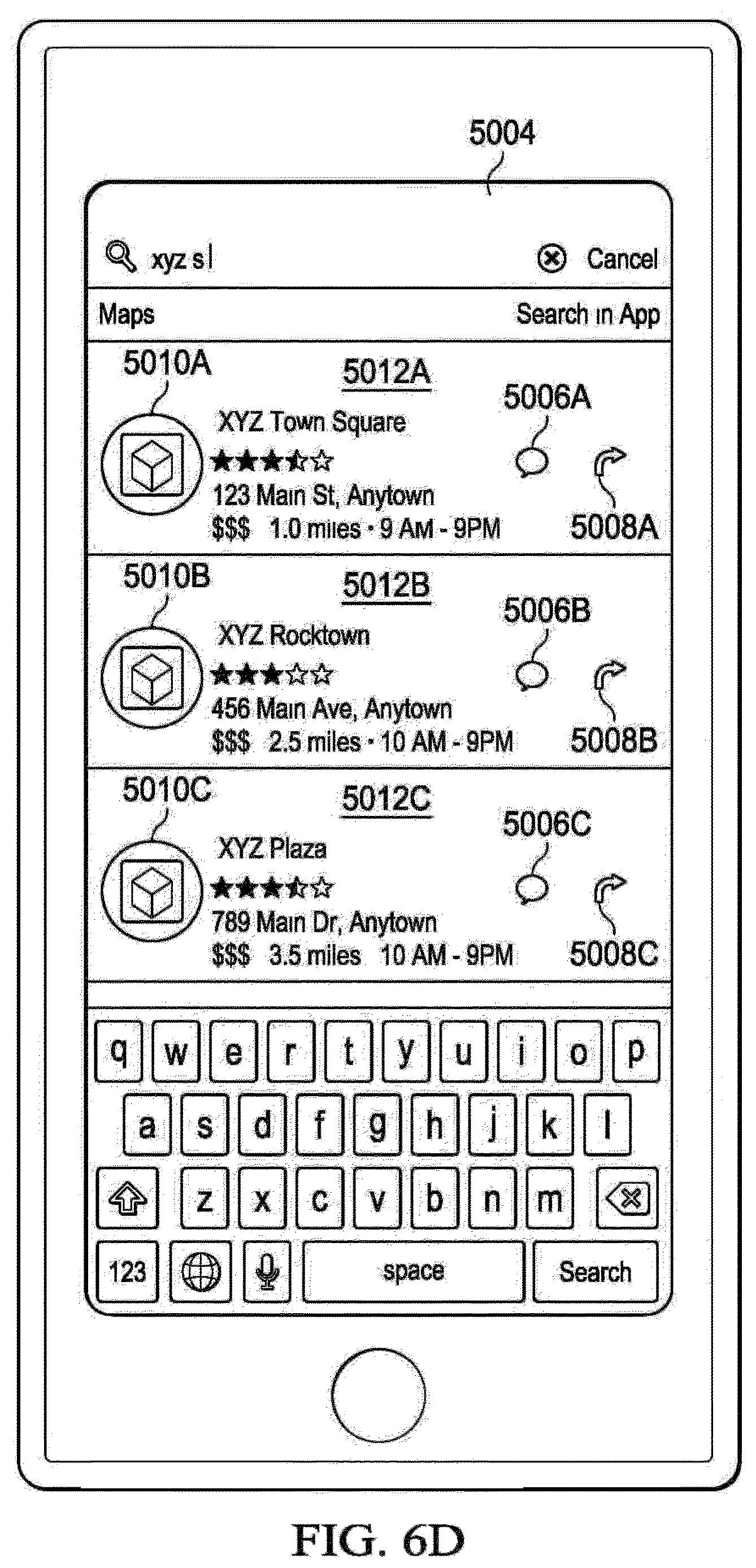 Patent US12614153 Figure 12 – Business messaging interface