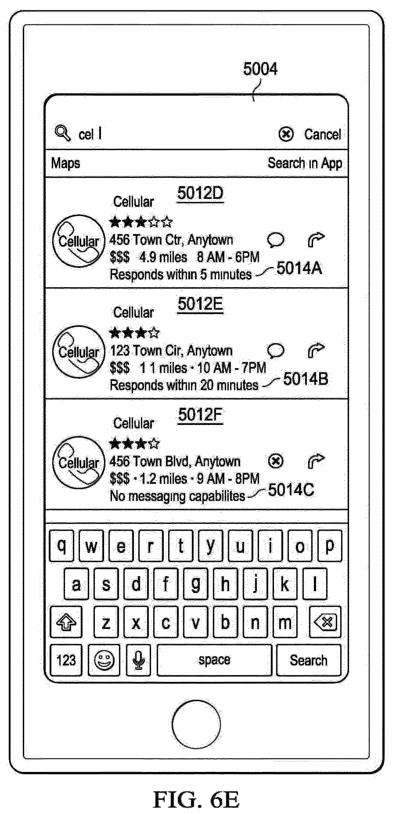 Patent US12614153 Figure 13 – Business messaging interface