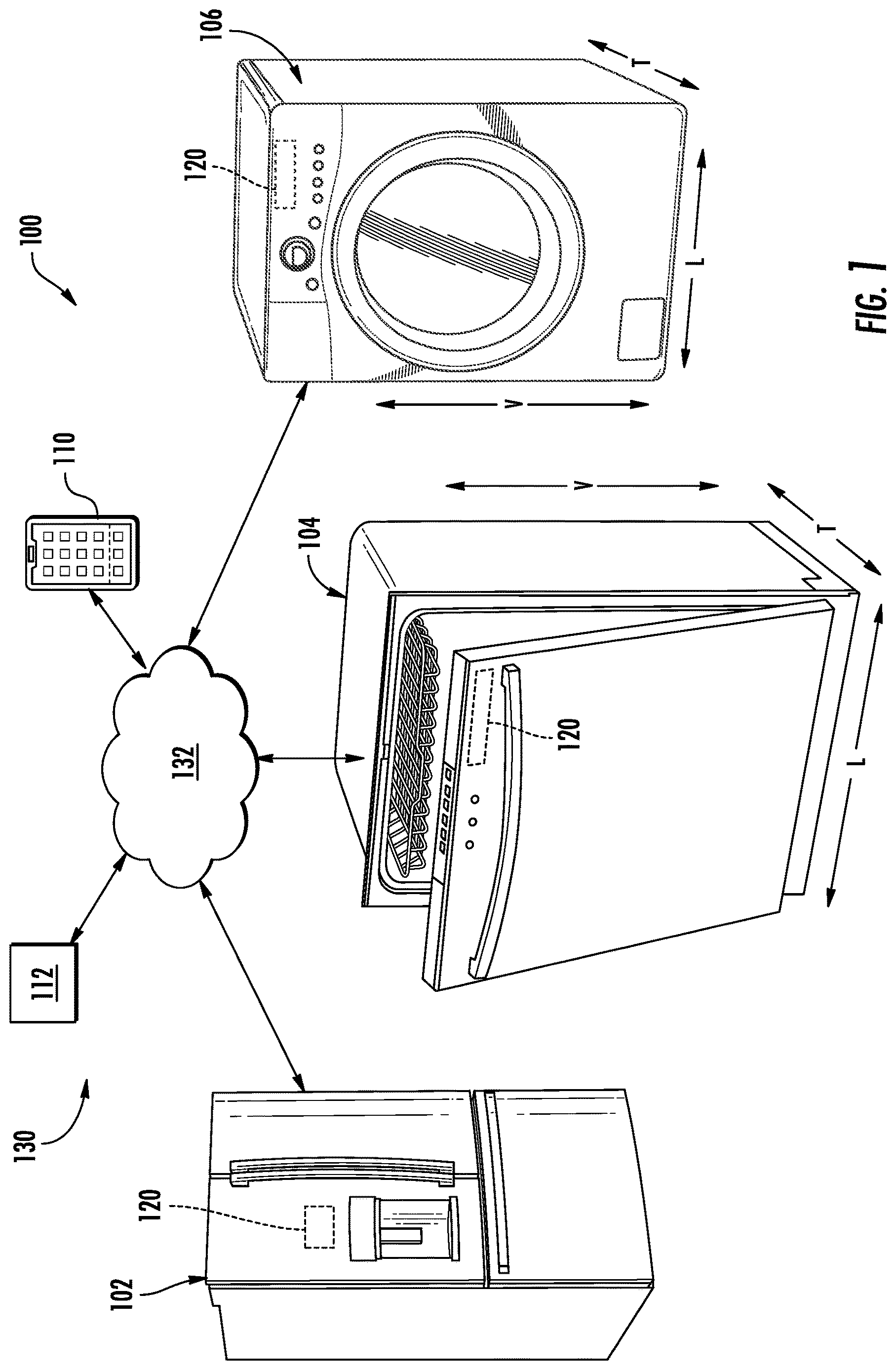 Patent US12614188 Figure 1 – Fault analysis for a plurality of appliances