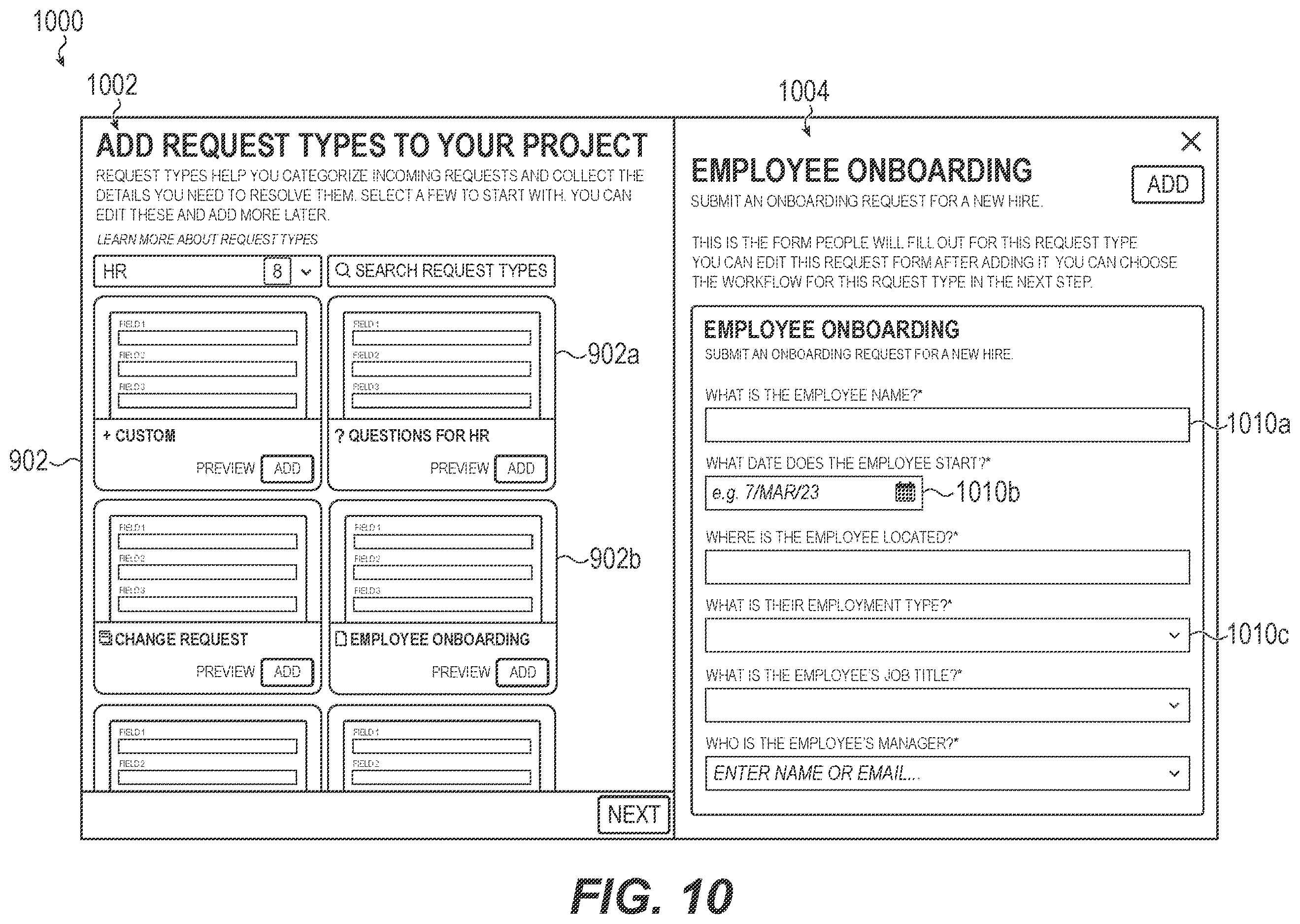 Patent US12614190 Figure 15 – Graphical user interface including issue queue management for an issue tracking system