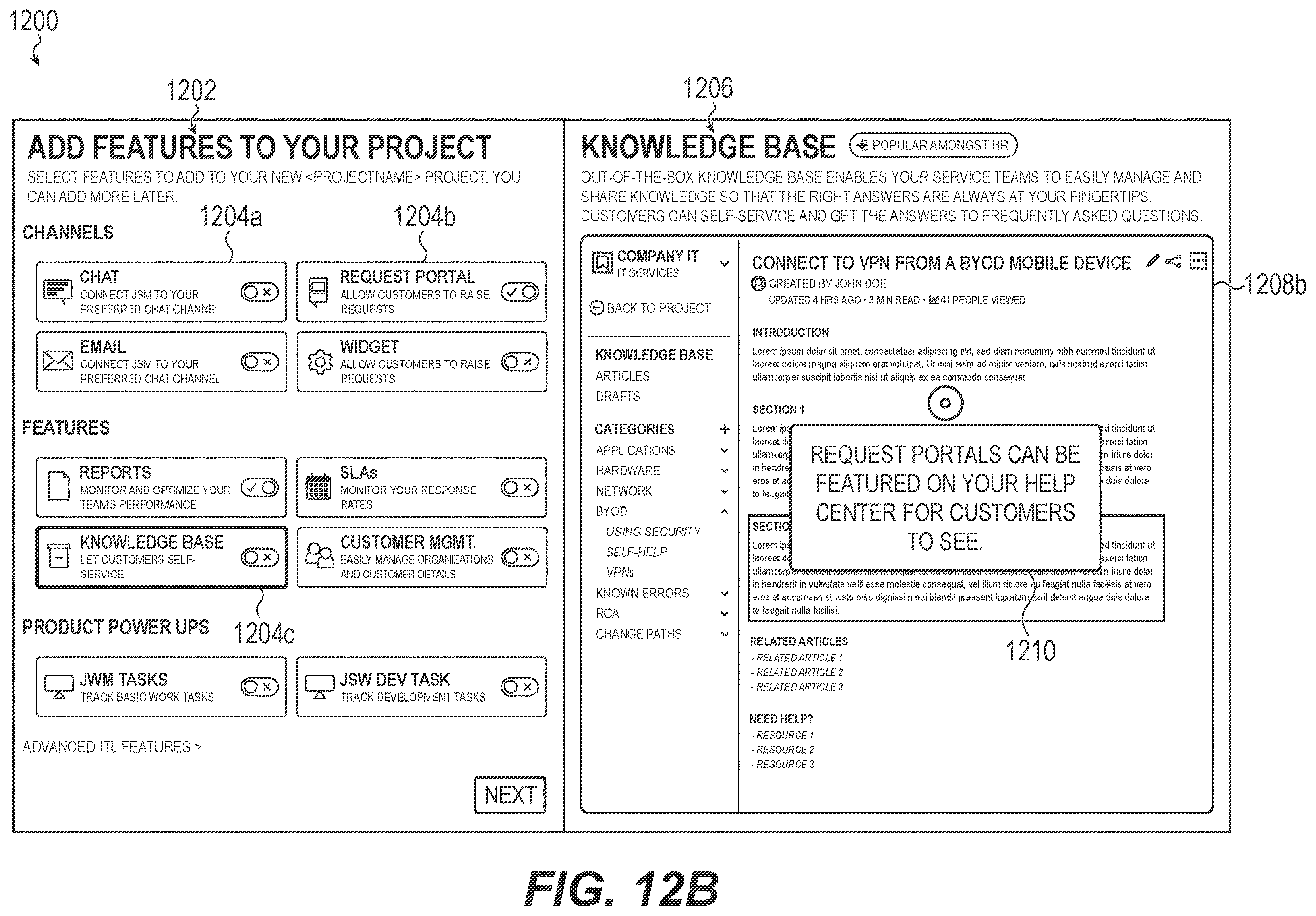 Patent US12614190 Figure 18 – Graphical user interface including issue queue management for an issue tracking system