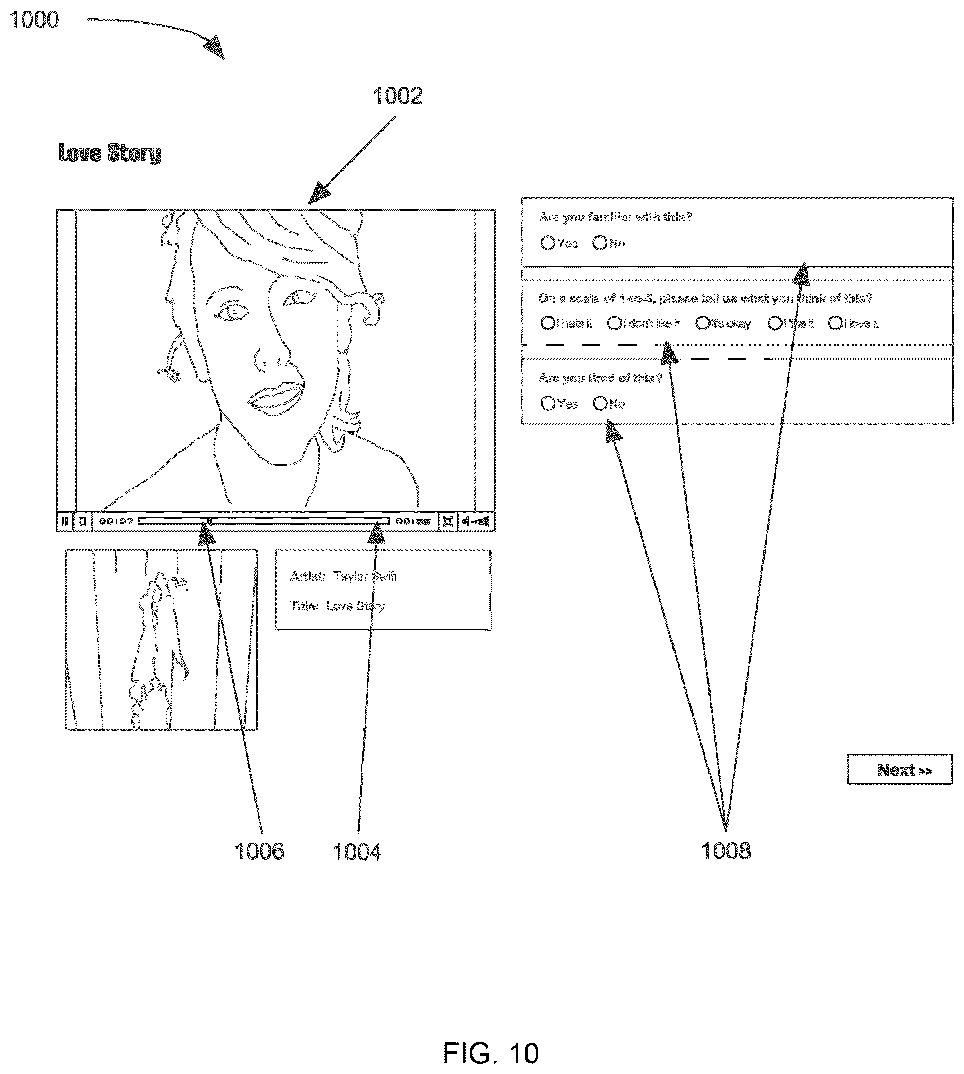 Patent US12614202 Figure 6 – Parameters for generating an automated survey
