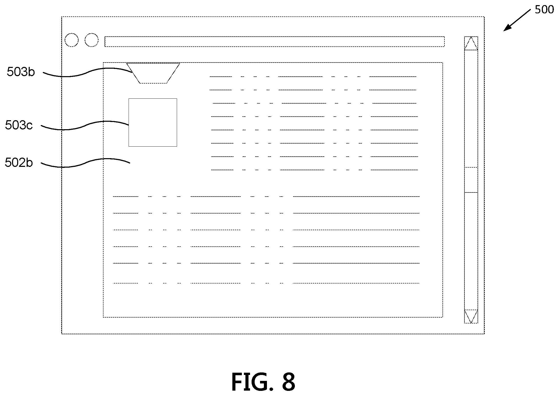Patent US12614207 Figure 8 – Updating a display screen