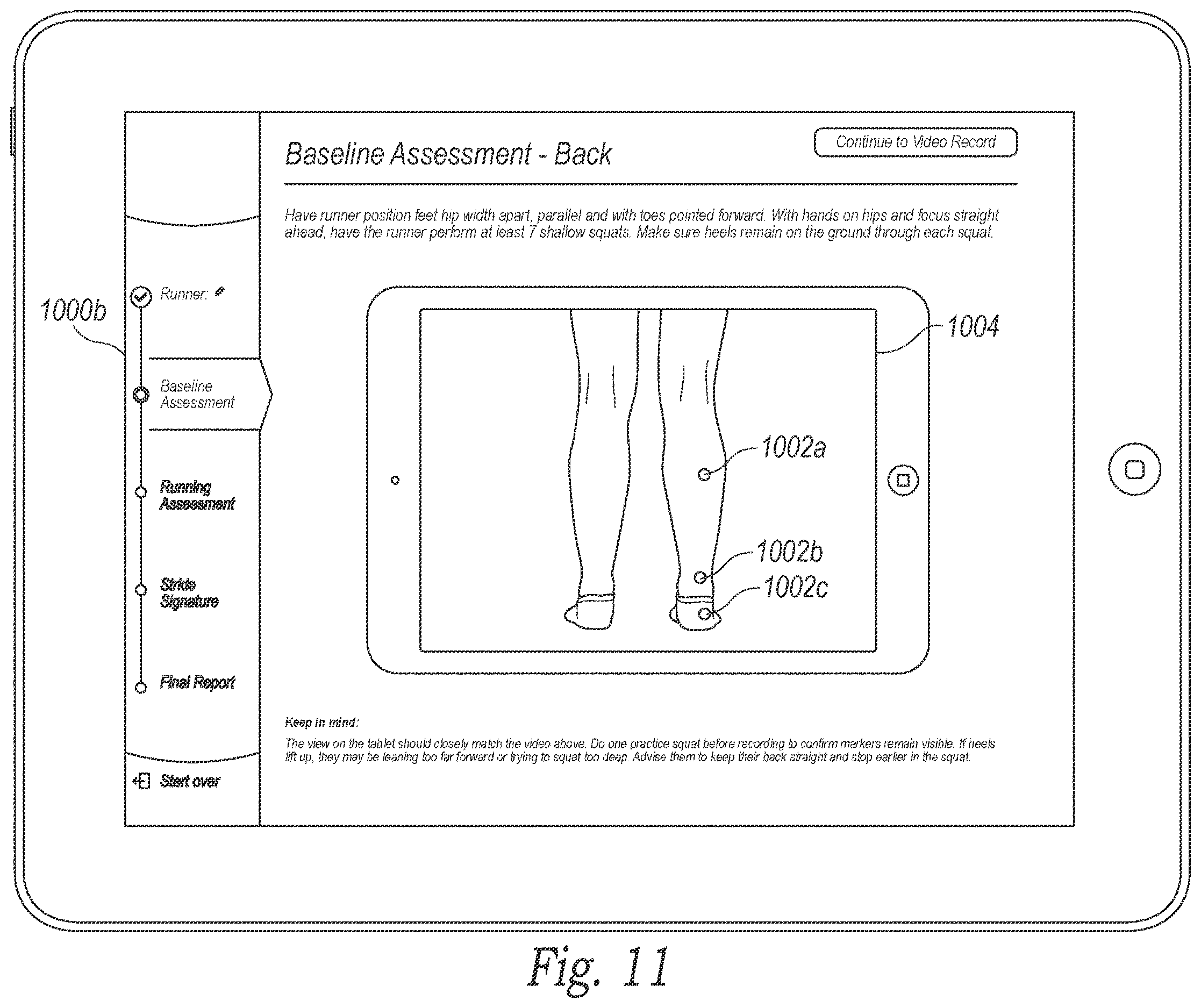 Patent US12614220 Figure 11 – Systems and methods for analyzing lower body movement to recommend footwear