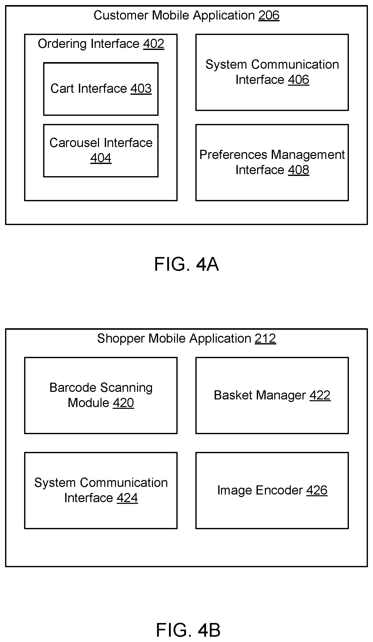 Patent US12614226 Figure 4 – Method, medium, and system for a user interface with search results logically organized by carousels