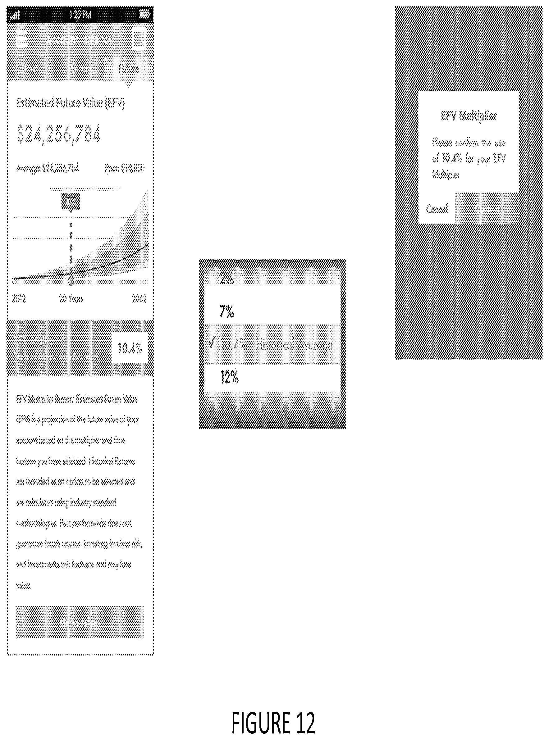 Patent US12614232 Figure 12 – Systems and methods for creating excess funds from retail transactions and apportioning those funds into investments