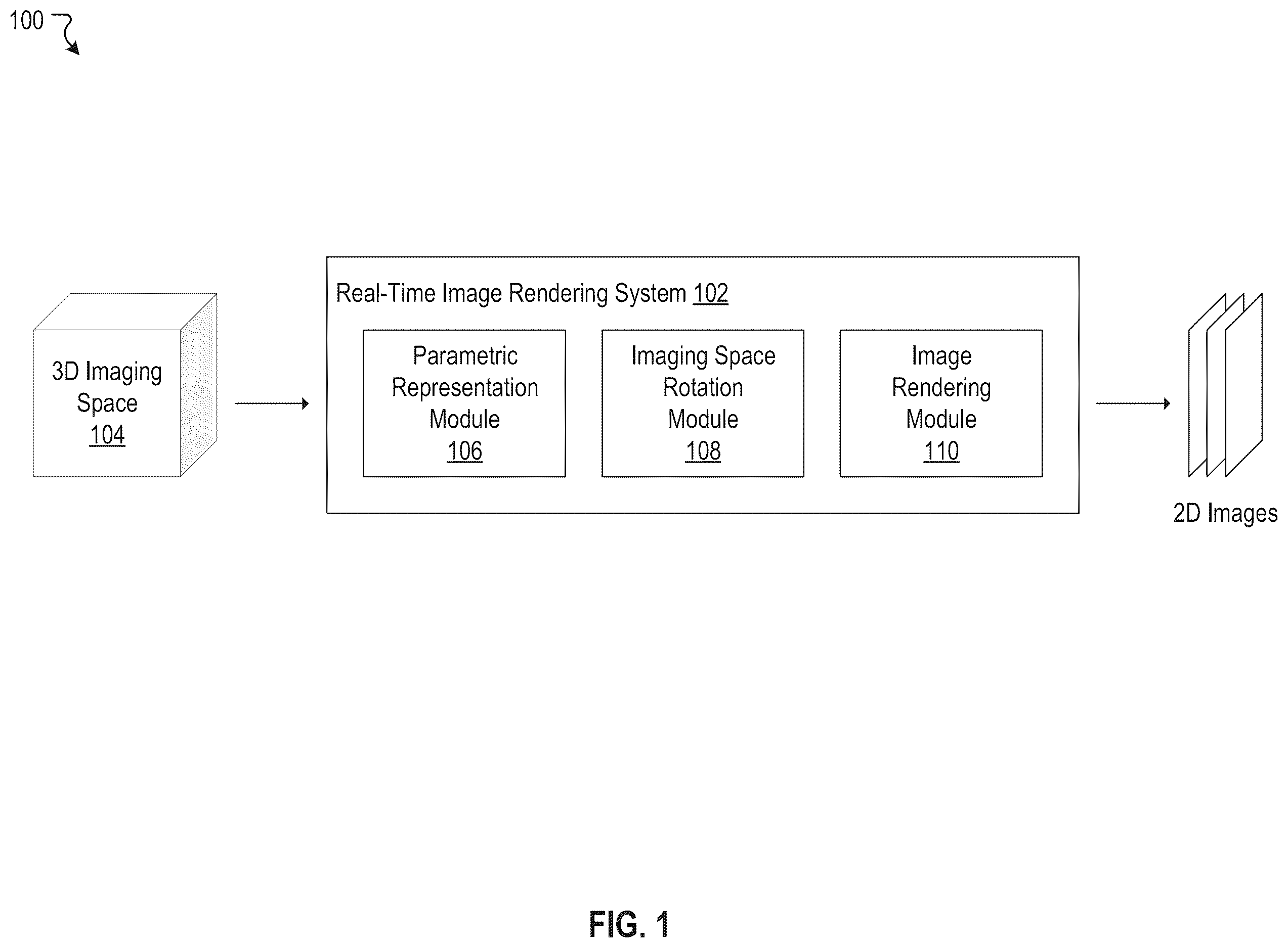 Patent US12614247 Figure 1 – Real-time volumetric rendering