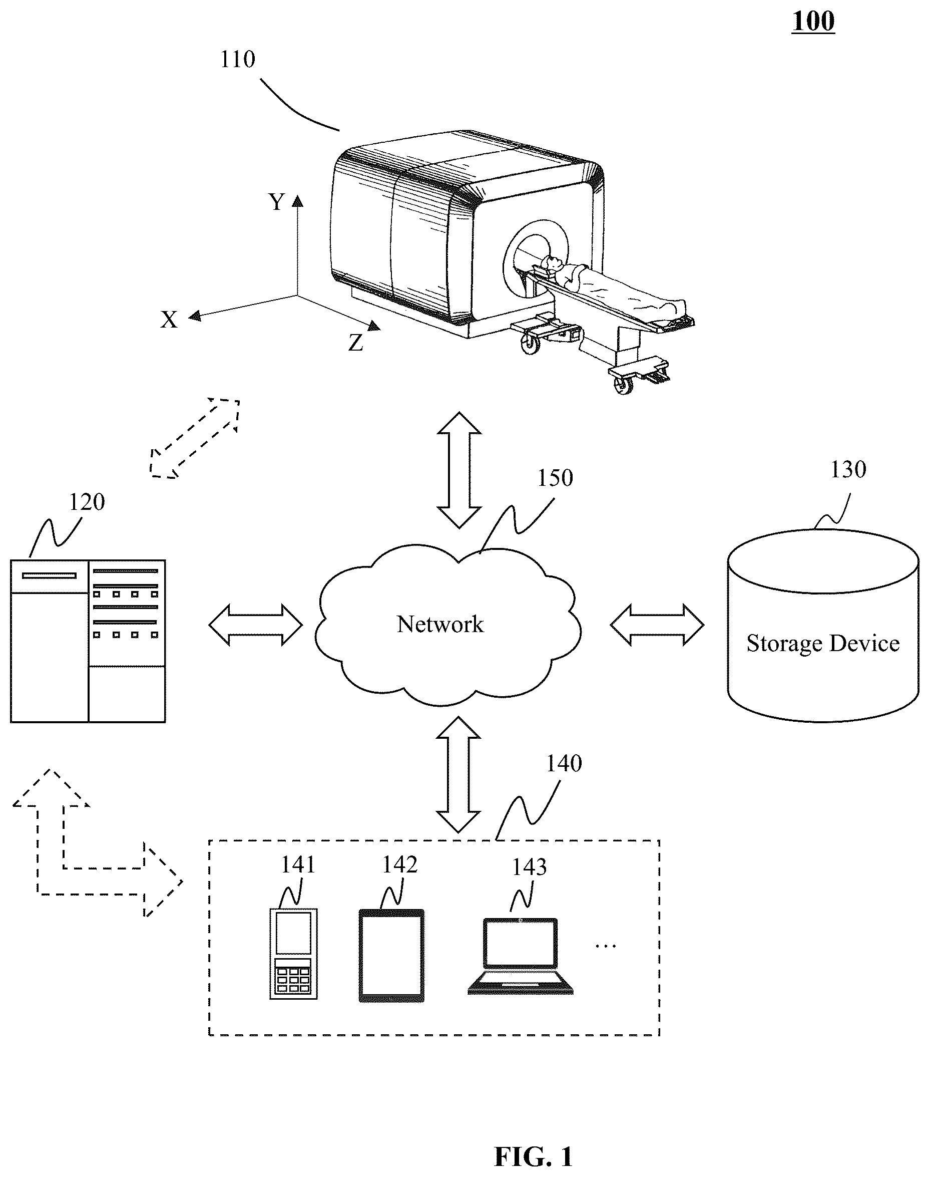 Patent US12614275 — System and method for hybrid imaging — Figure 1