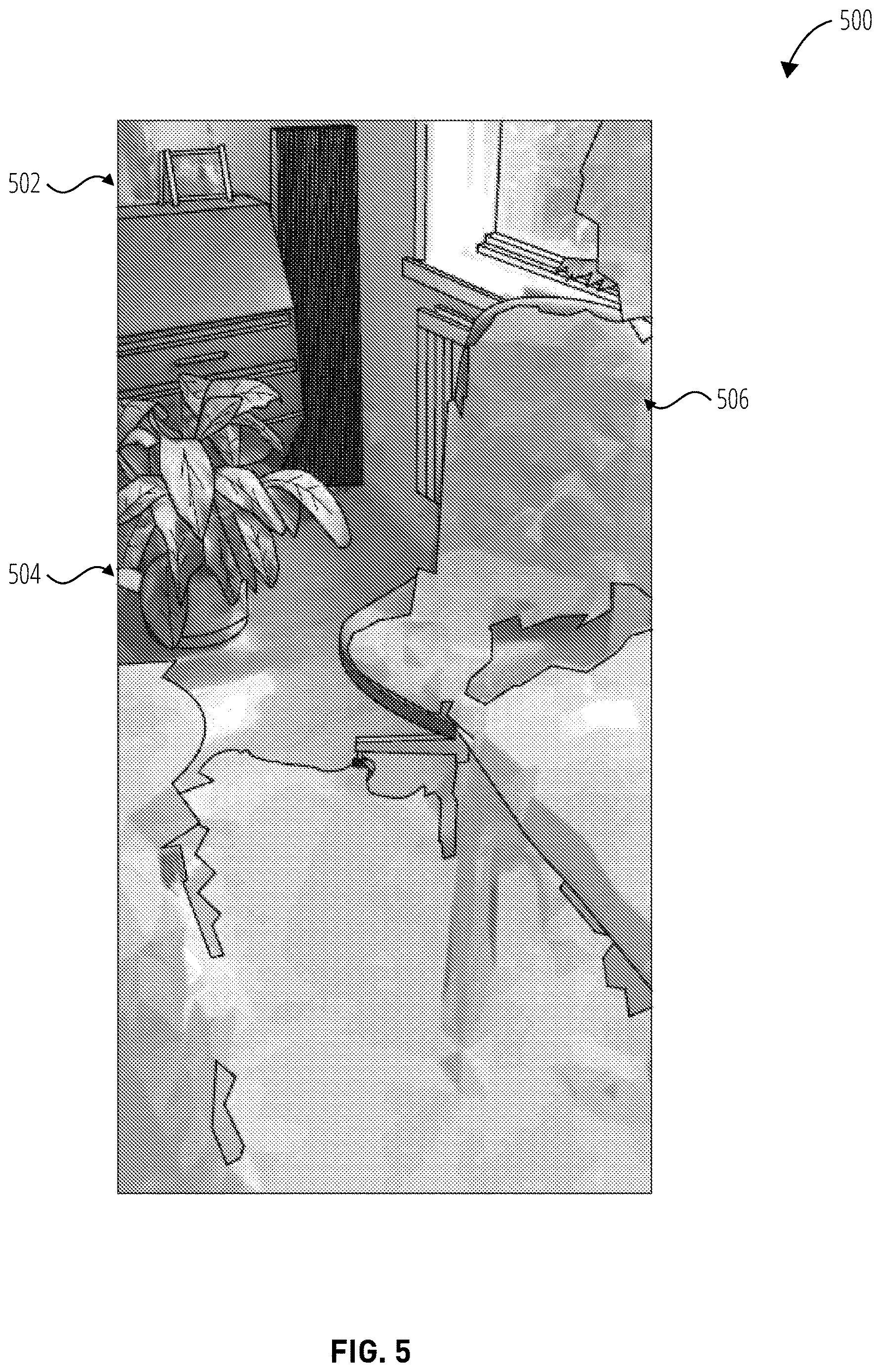 Patent US12614293 Figure 5 – Monocular world meshing