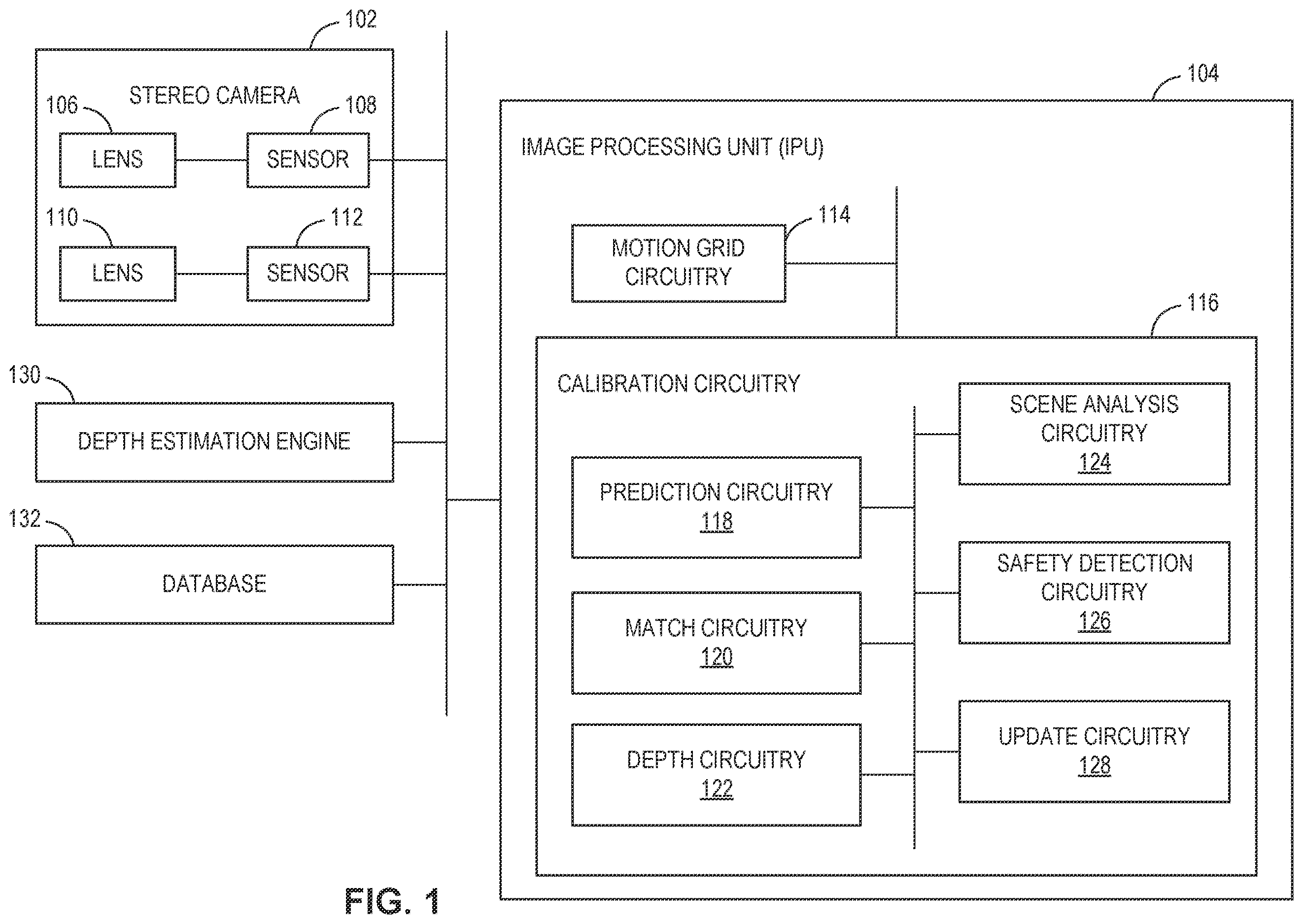 Patent US12614311 Figure 1 – Autonomous stereo camera calibration