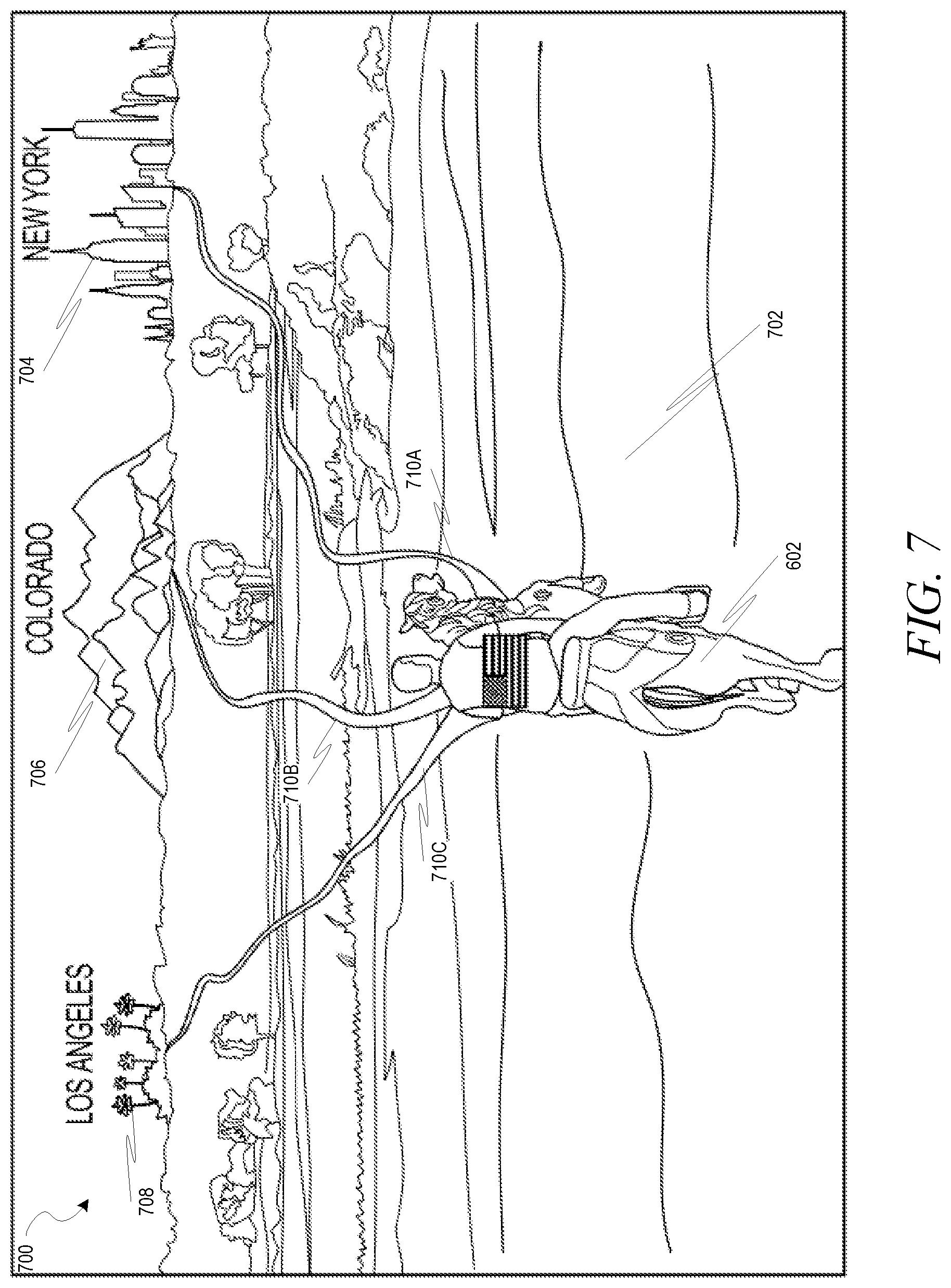 Patent US12614317 Figure 7 – Virtual world environments for enterprise decision-making