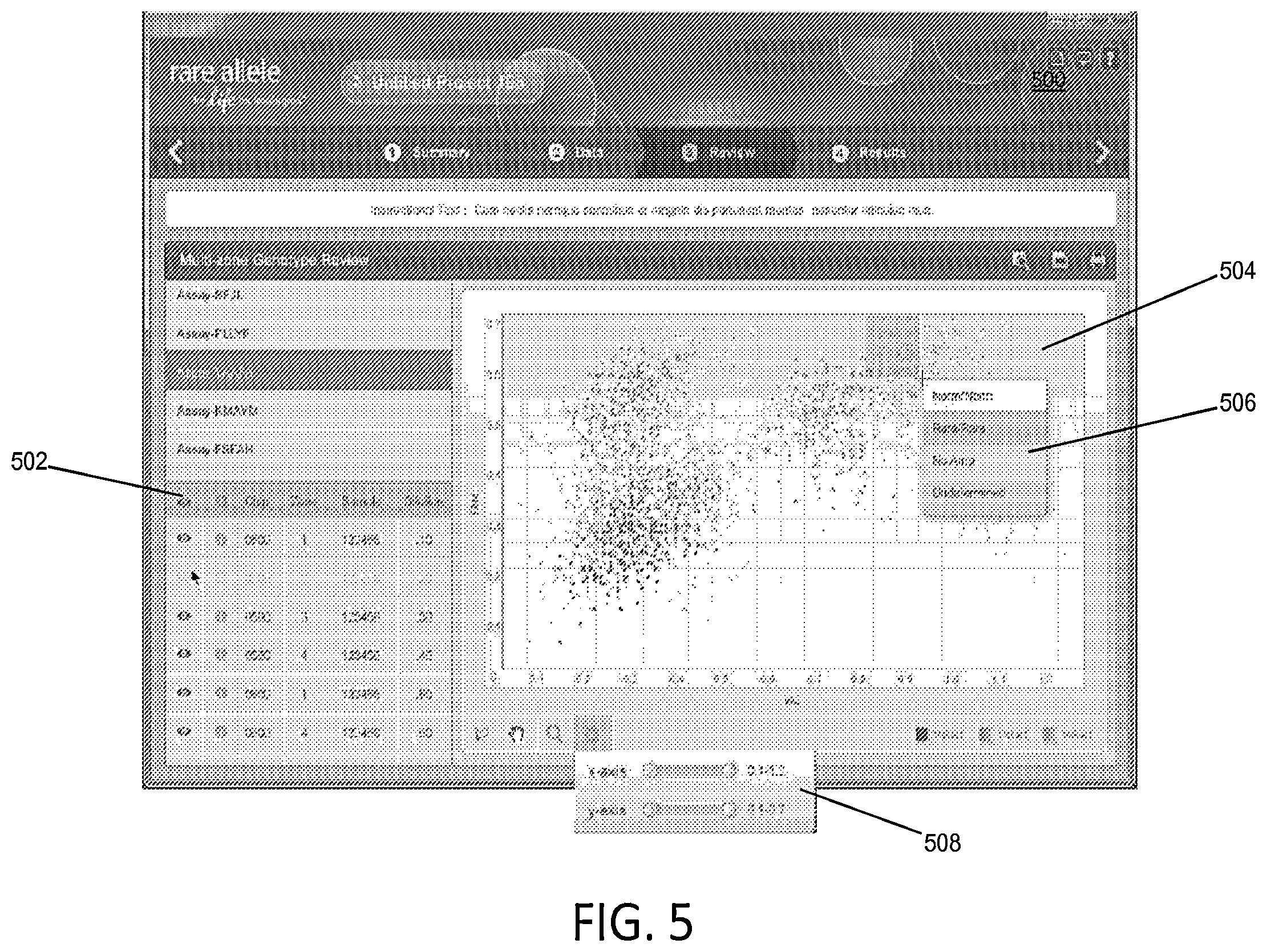 Patent US12614320 Figure 5 – Visualization tools for digital PCR data
