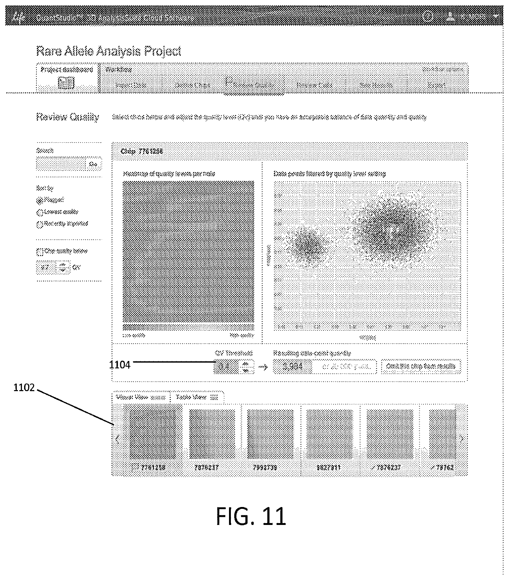 Patent US12614320 Figure 11 – Visualization tools for digital PCR data