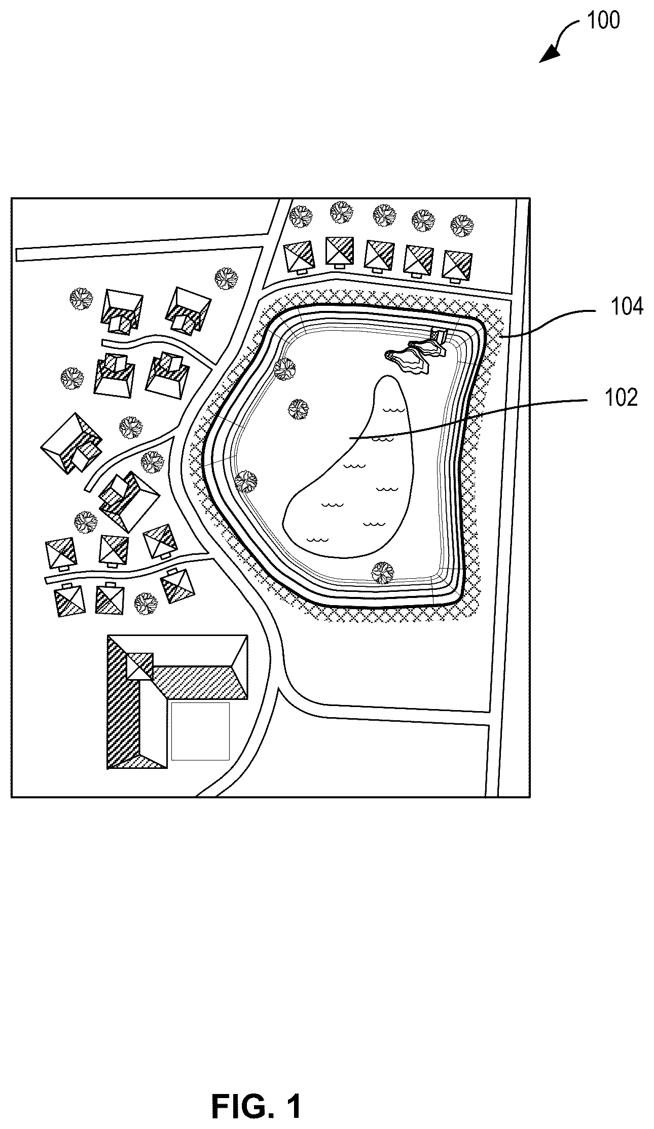 Patent US12614353 Figure 1 – Techniques for generating and applying 3D tint bands to a map