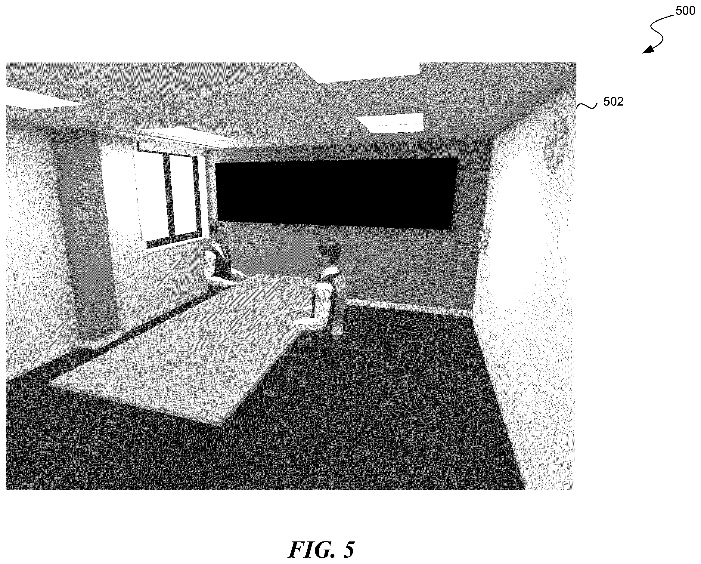 Patent US12614355 Figure 7 – Mapping a real-world room for a shared artificial reality environment