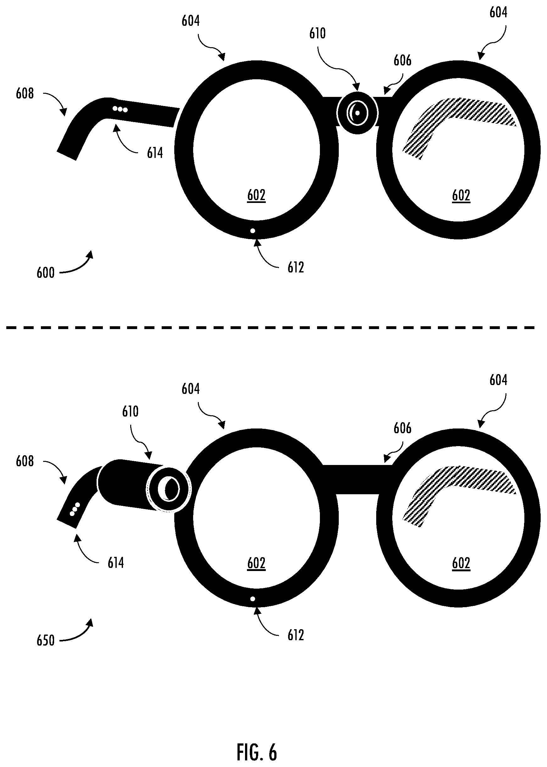 Patent US12614357 Figure 6 – Apparatus and methods for augmenting vision with region-of-interest based processing