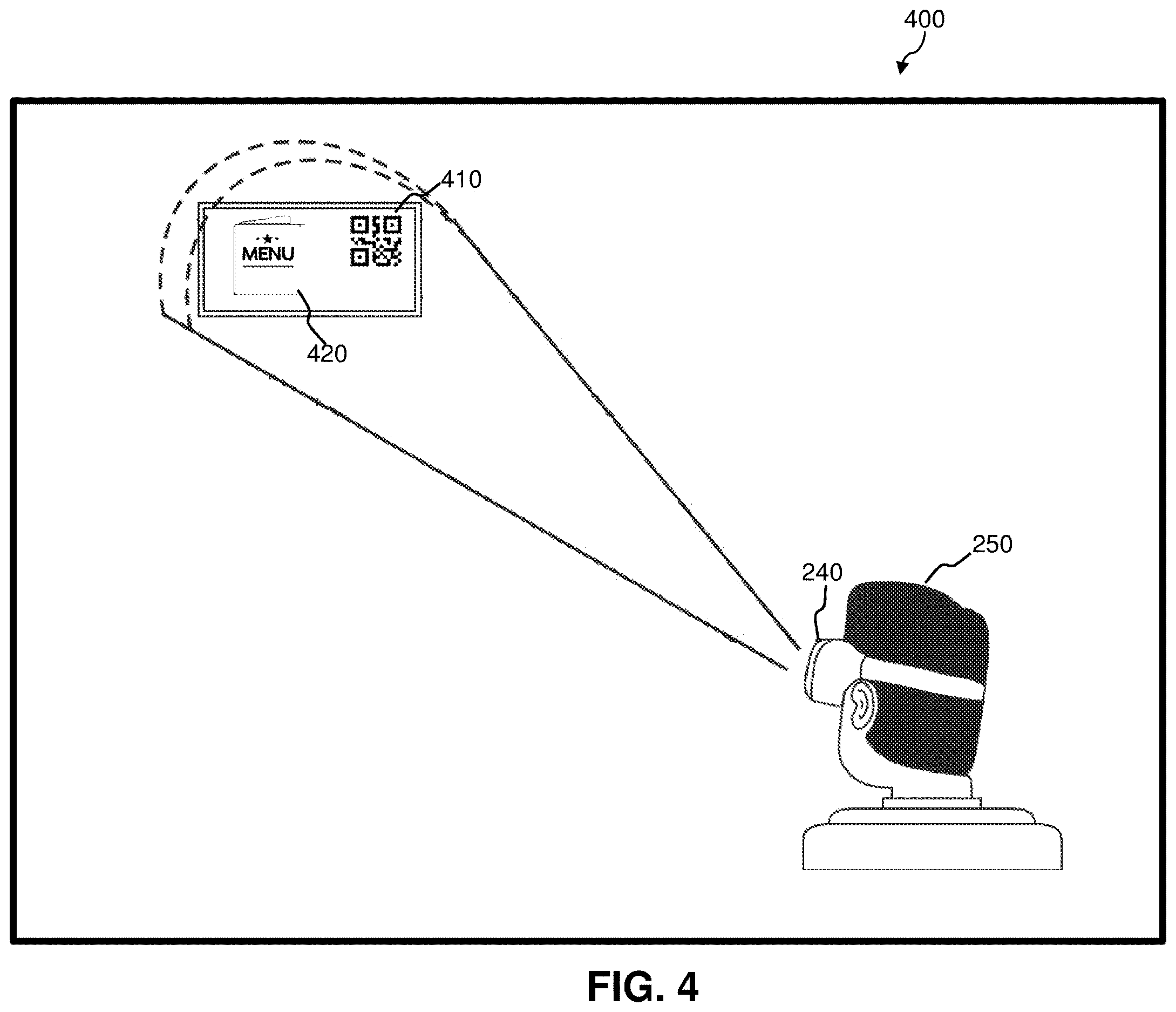 Patent US12614358 Figure 4 – Augmented reality environment melding