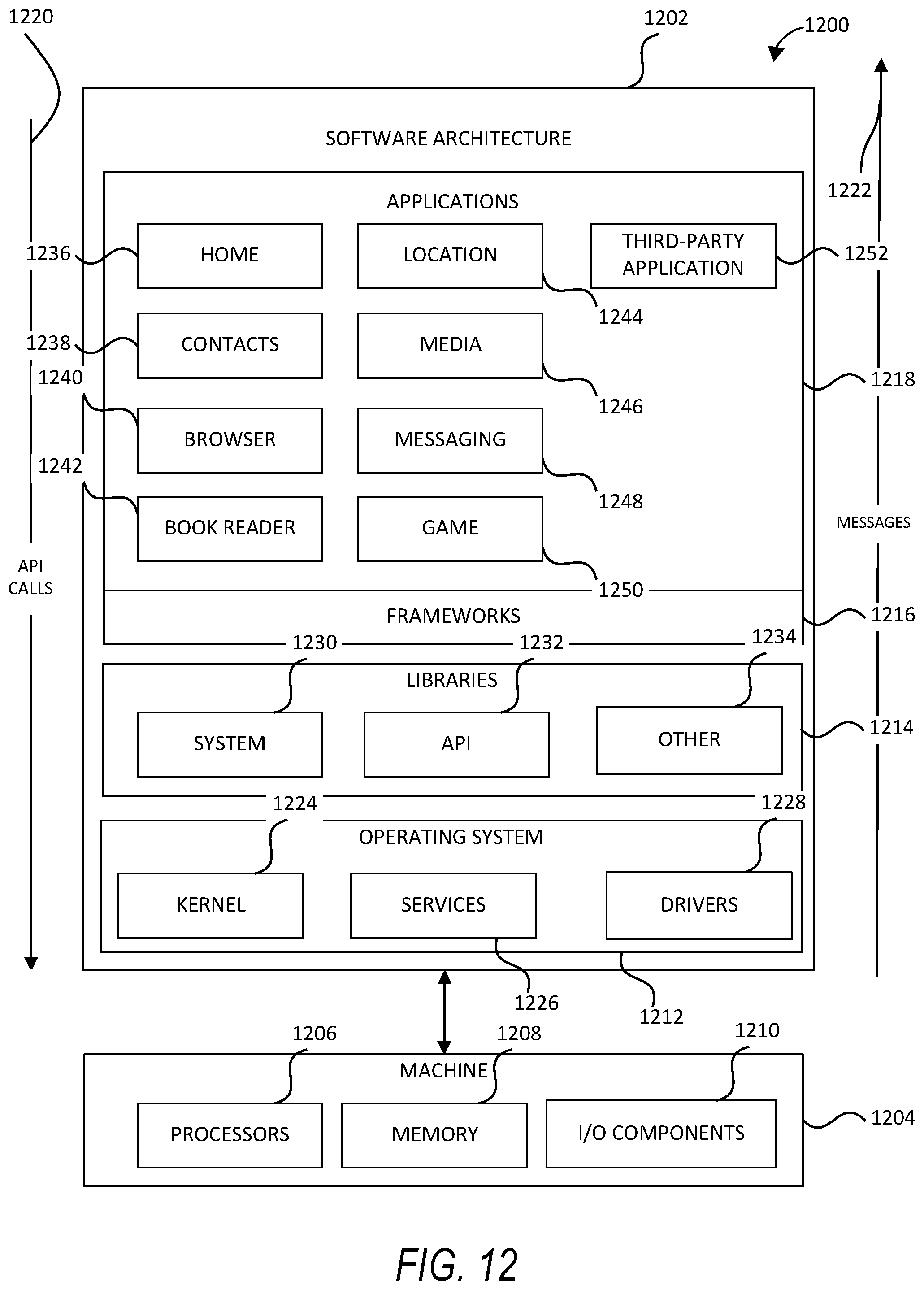 Patent US12614359 Figure 12 – Stationary extended reality device