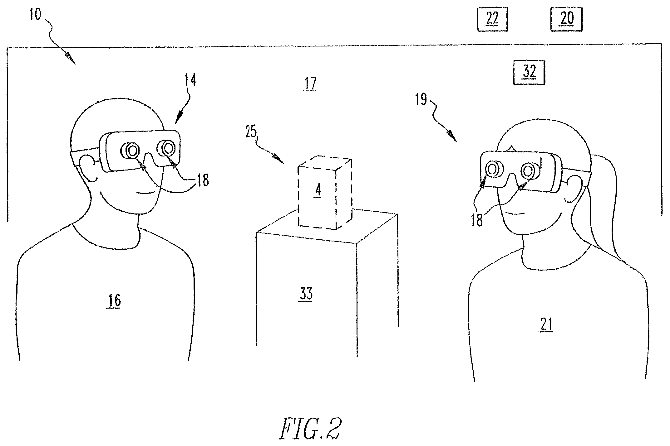 Patent US12614361 Figure 2 – Implementing shared mixed reality