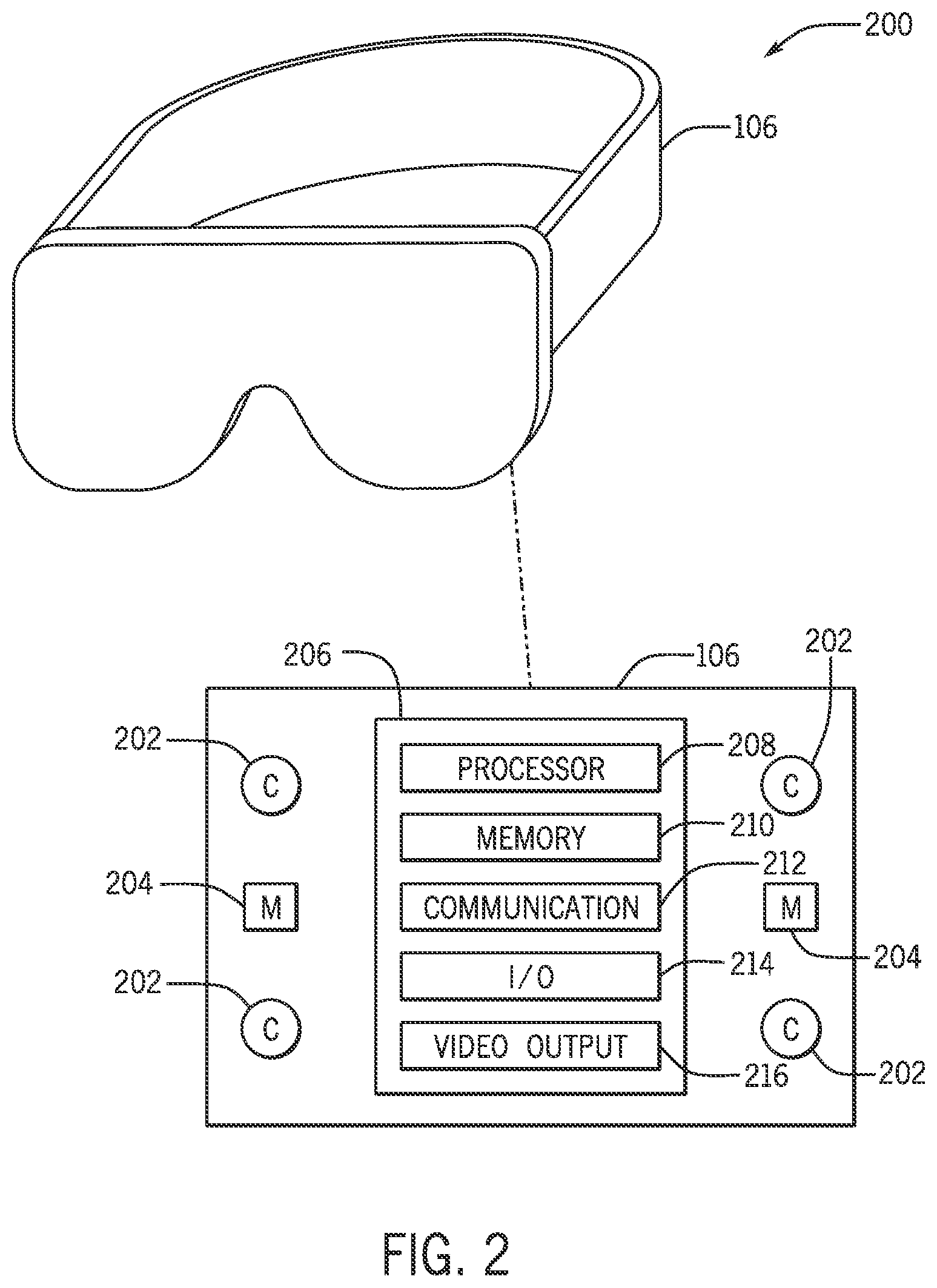 Patent US12614363 Figure 2 – Systems and methods for adjusting a user position in virtual reality