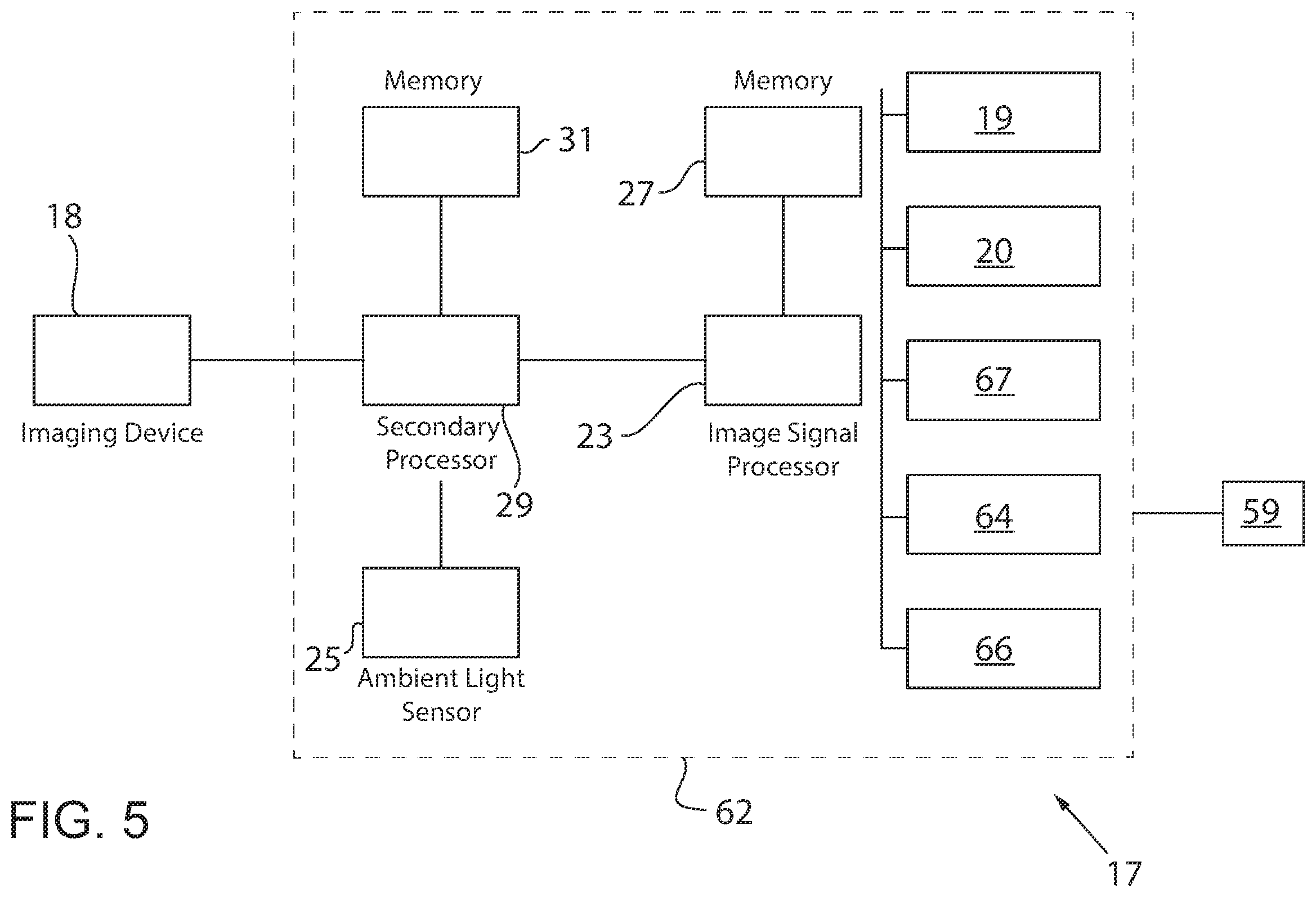 Patent US12614388 Figure 5 – Image convergence in a smart security camera system with a secondary processor