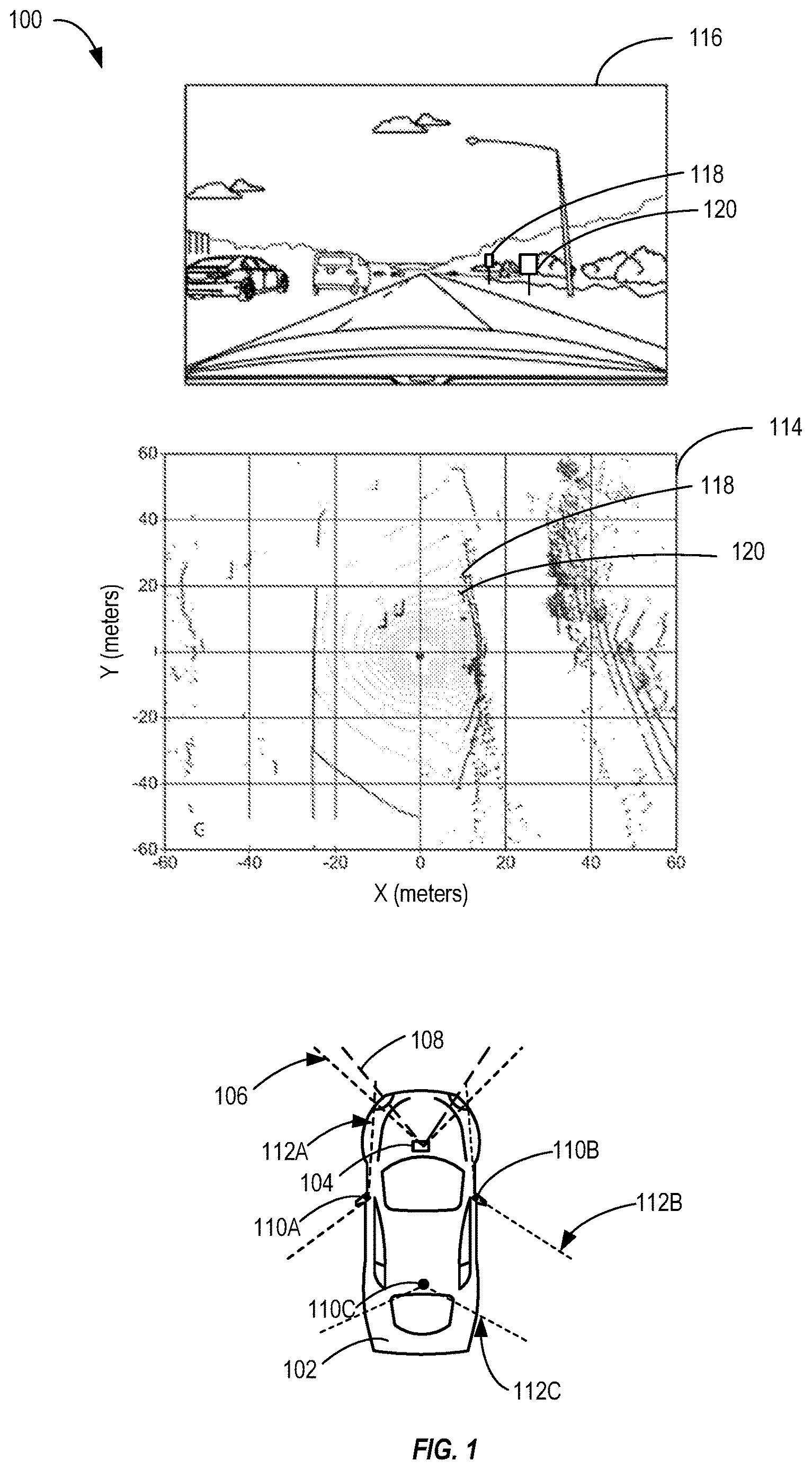 Patent US12614395 Figure 1 – Three-dimensional (3D) object detection based on multiple two-dimensional (2D) views