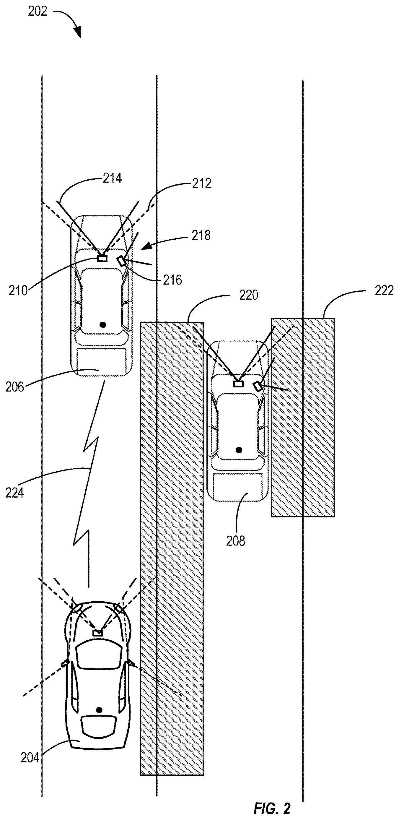 Patent US12614395 Figure 2 – Three-dimensional (3D) object detection based on multiple two-dimensional (2D) views