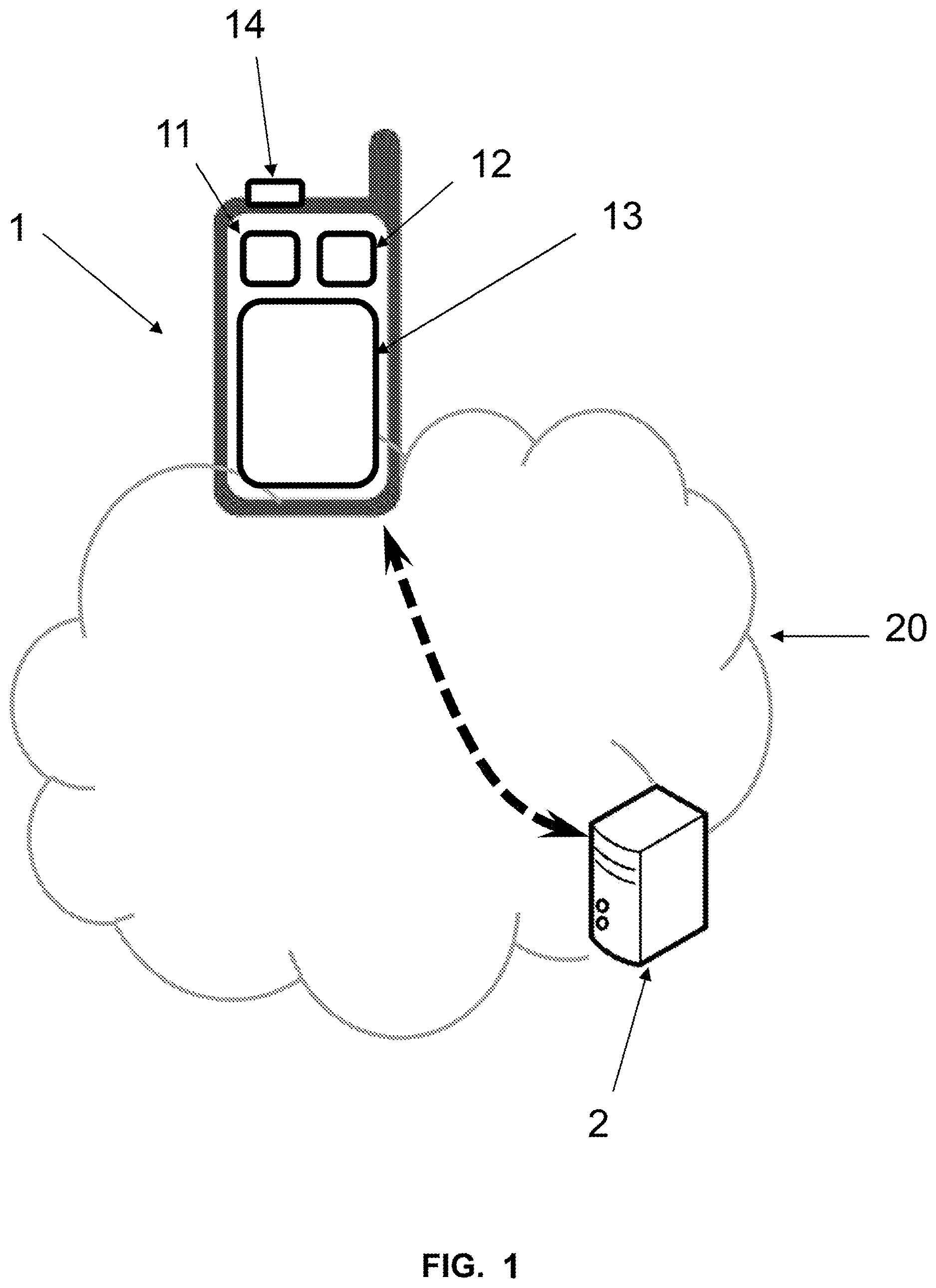 Patent US12614402 — Method for performing a service with an application when scanning an optical tag — Figure 1