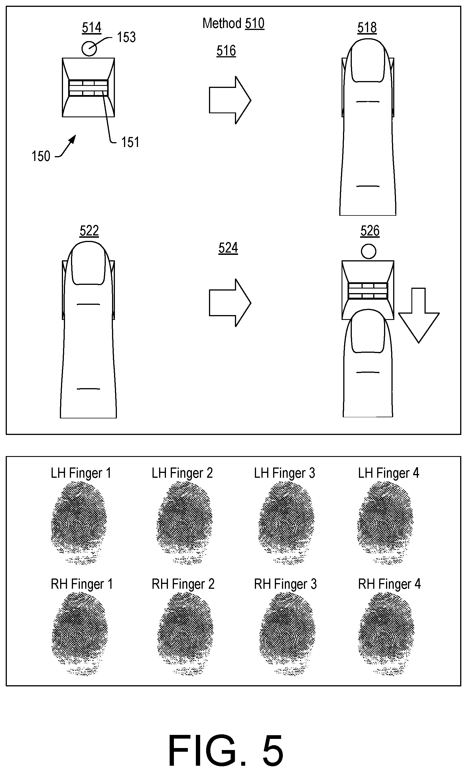 Patent US12614408 Figure 5 – Finger recognition framework