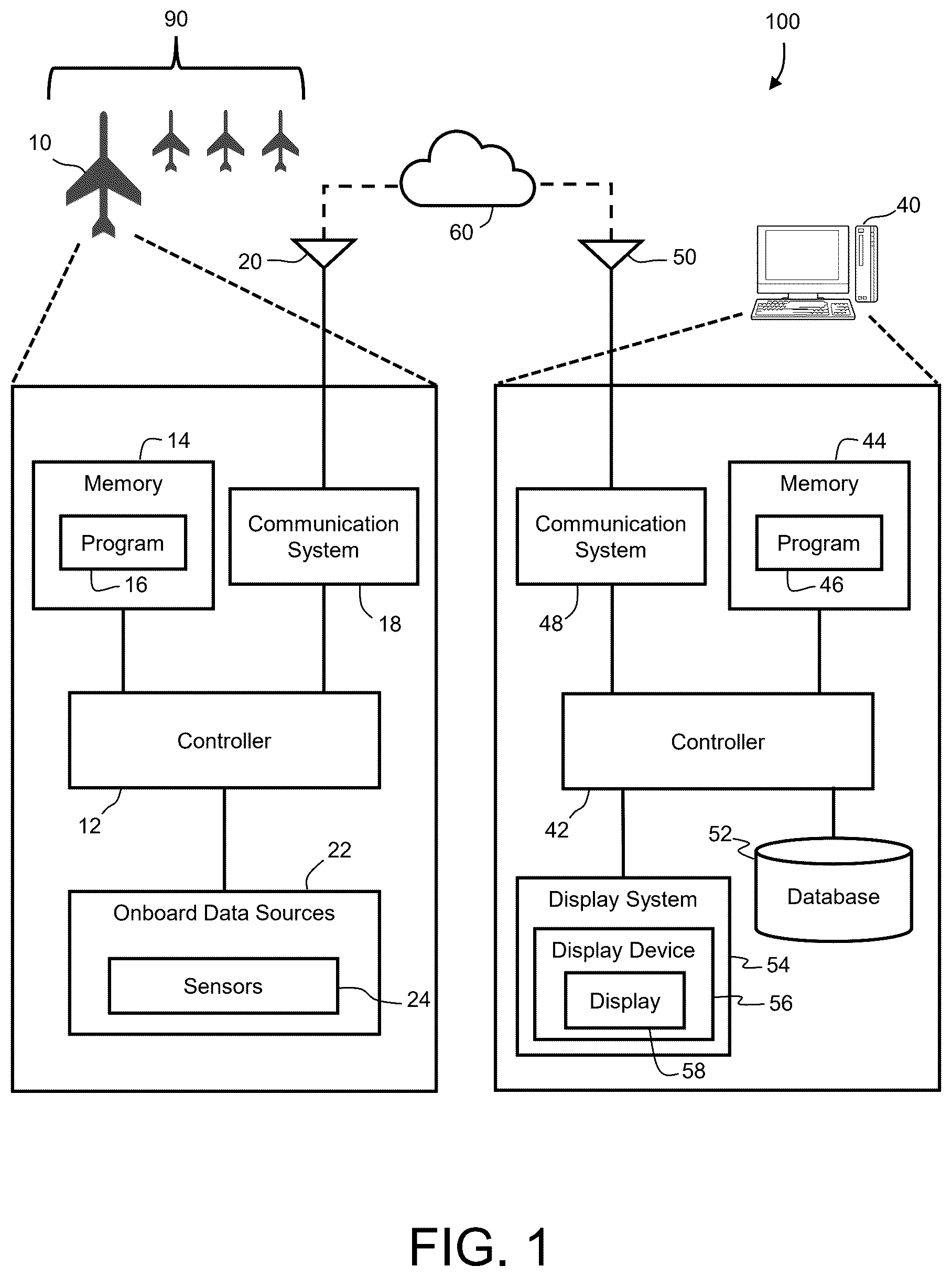 Patent US12614417 Figure 1 – Systems and methods for monitoring aircraft emissions