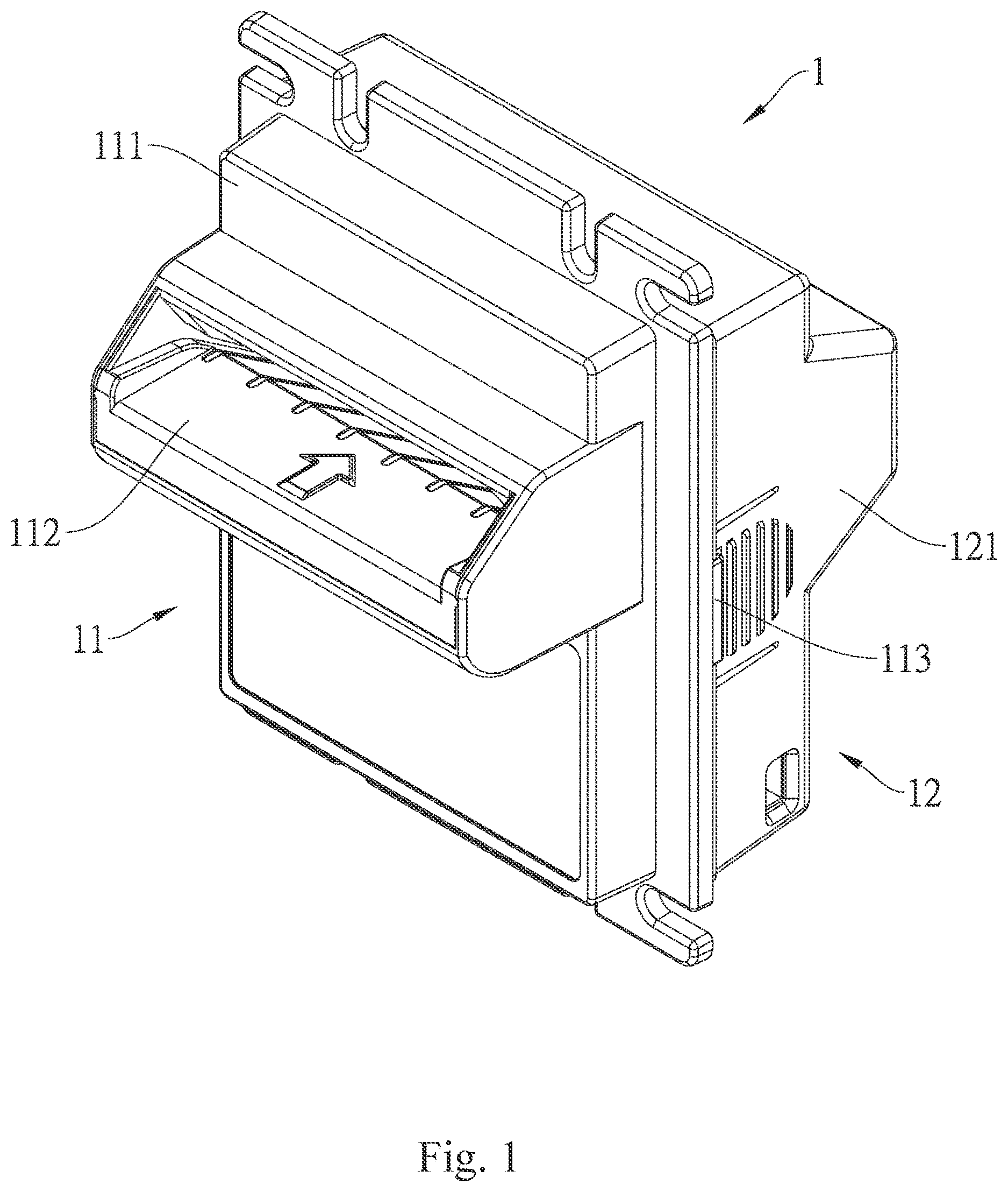 Patent US12614425 Figure 1 – Banknote validation device having rapid replacement panel
