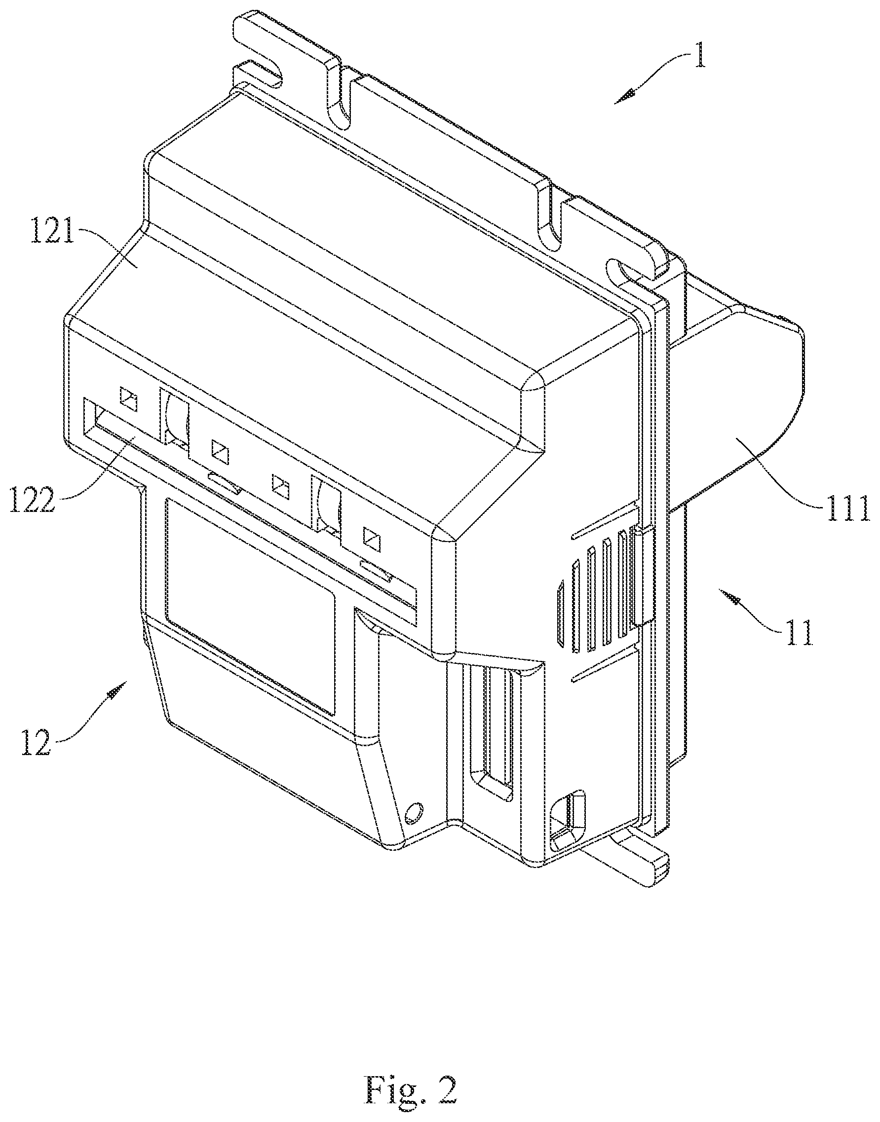Patent US12614425 Figure 2 – Banknote validation device having rapid replacement panel